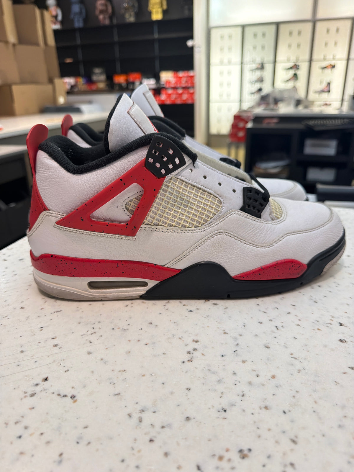 Jordan 4 Retro Red Cement SZ 12 USED NO BOX