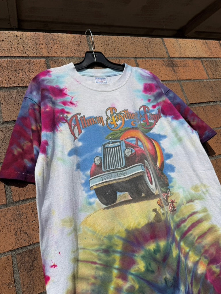 1999 Allman Brothers Band Hand Dyed Tour Tee Size XL