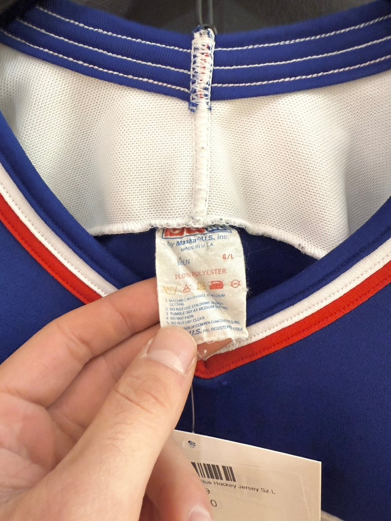 90s CCM USA Olympic Team Blue Hockey Jersey Sz L