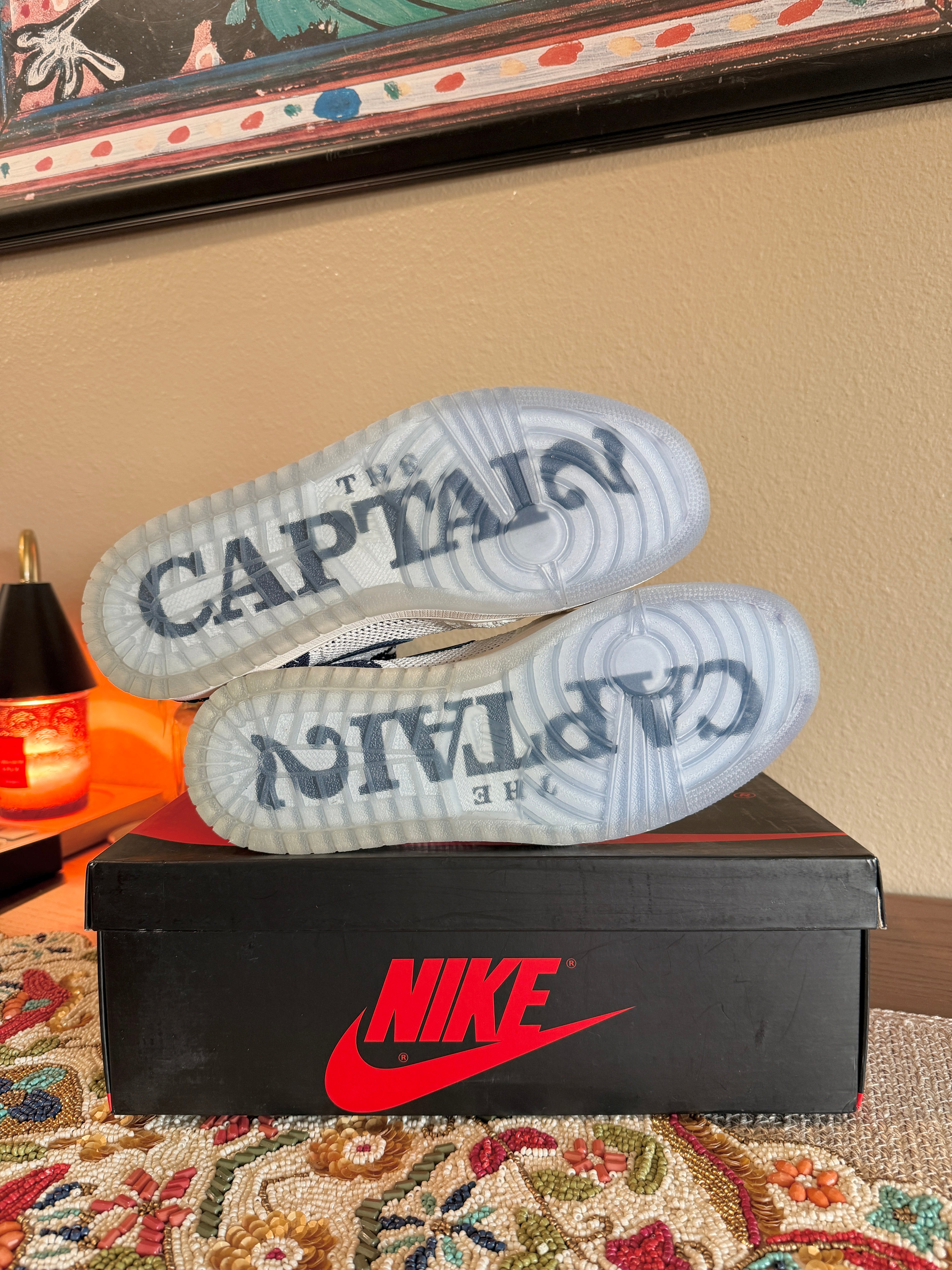 Jordan 1 Retro High Flyknit Derek Jeter RE2PECT Size 11.5