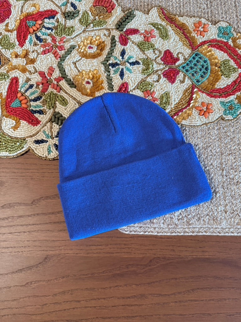 Corteiz Allstarz Folded Beanie Blue