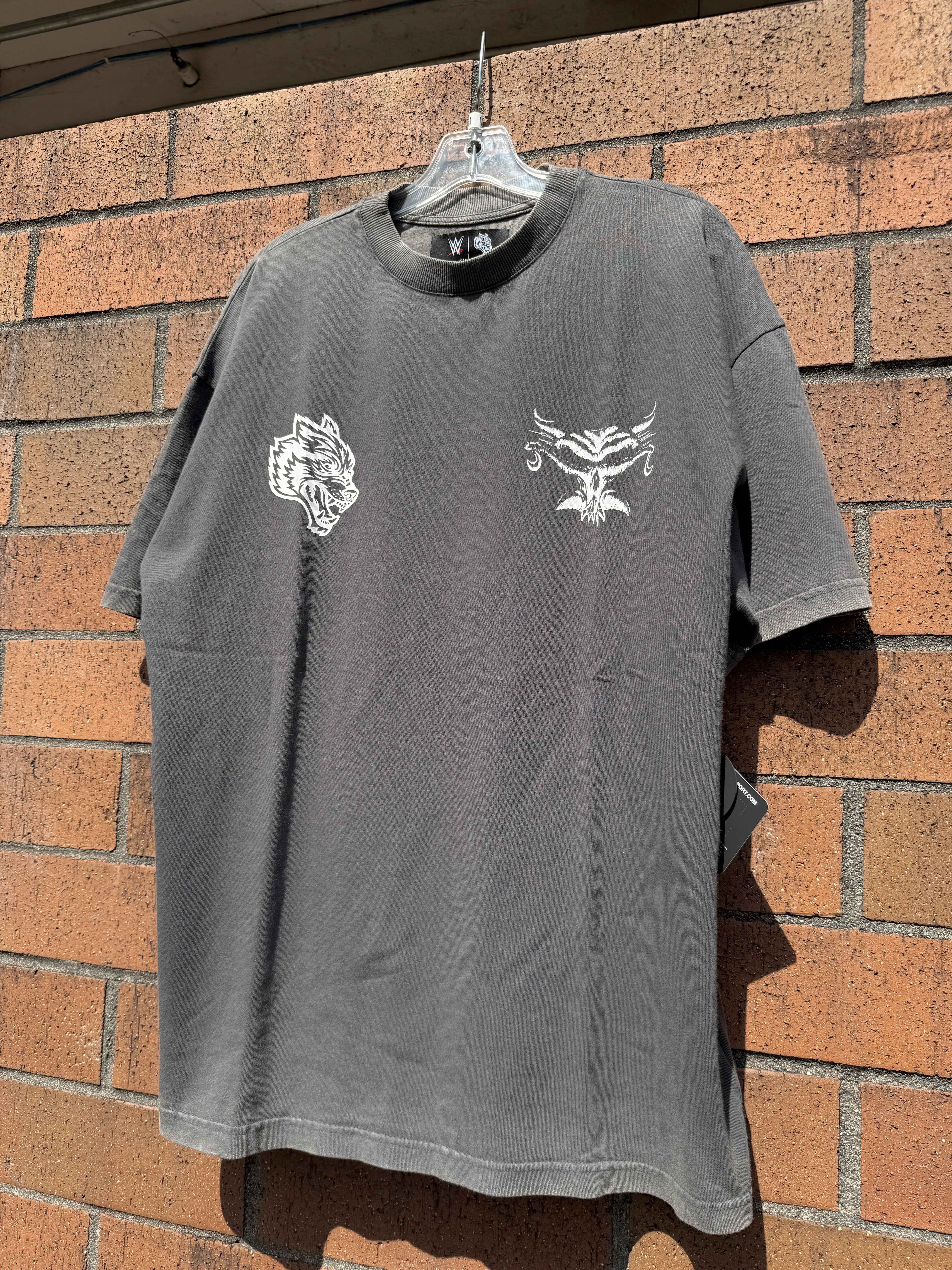 Darc Sport x WWE Feed the Beast Oversized Tee Wolf Gray Size M