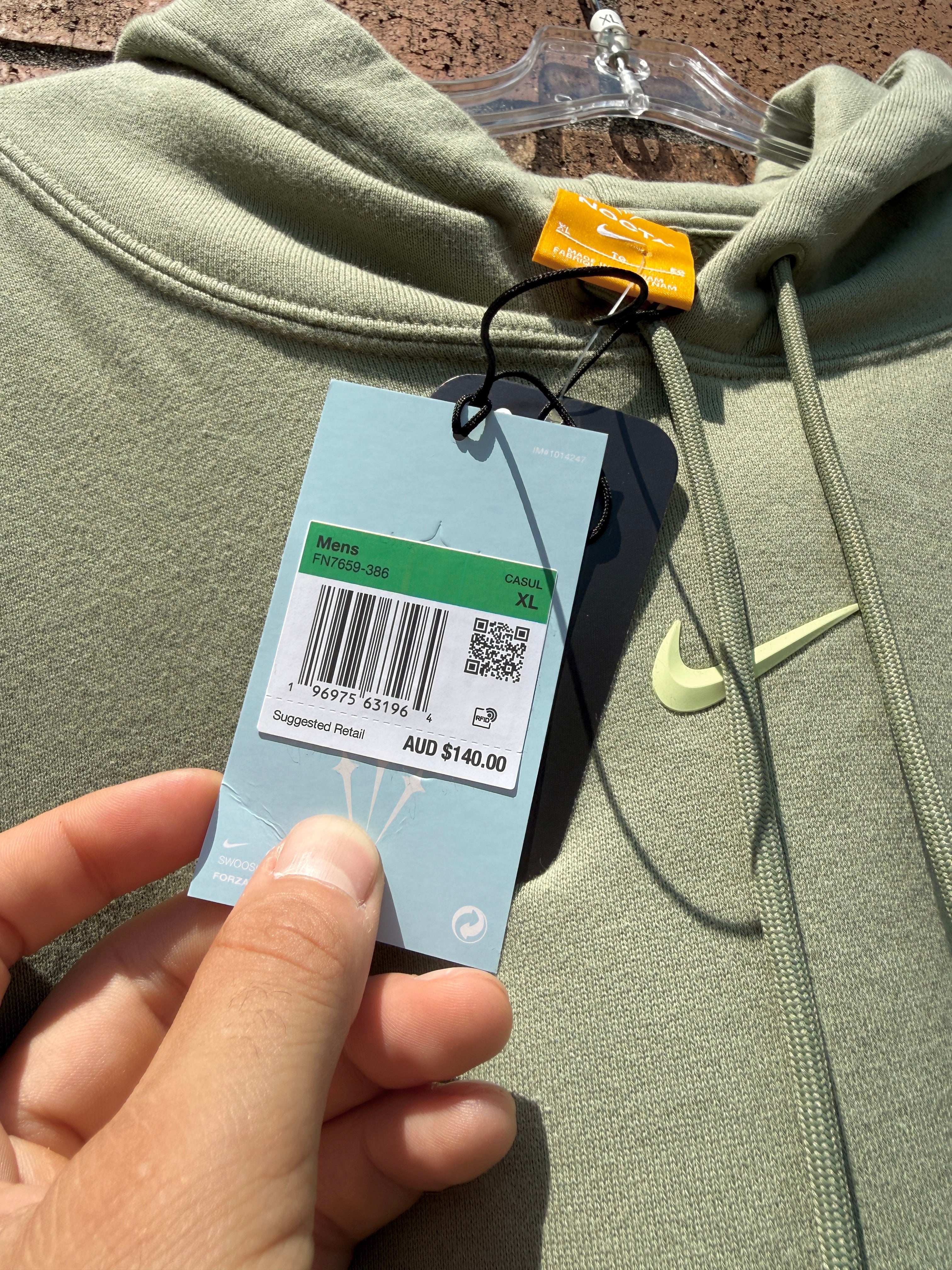 Nike x NOCTA NRG Fleece CS Hoodie Oil Green Size XL
