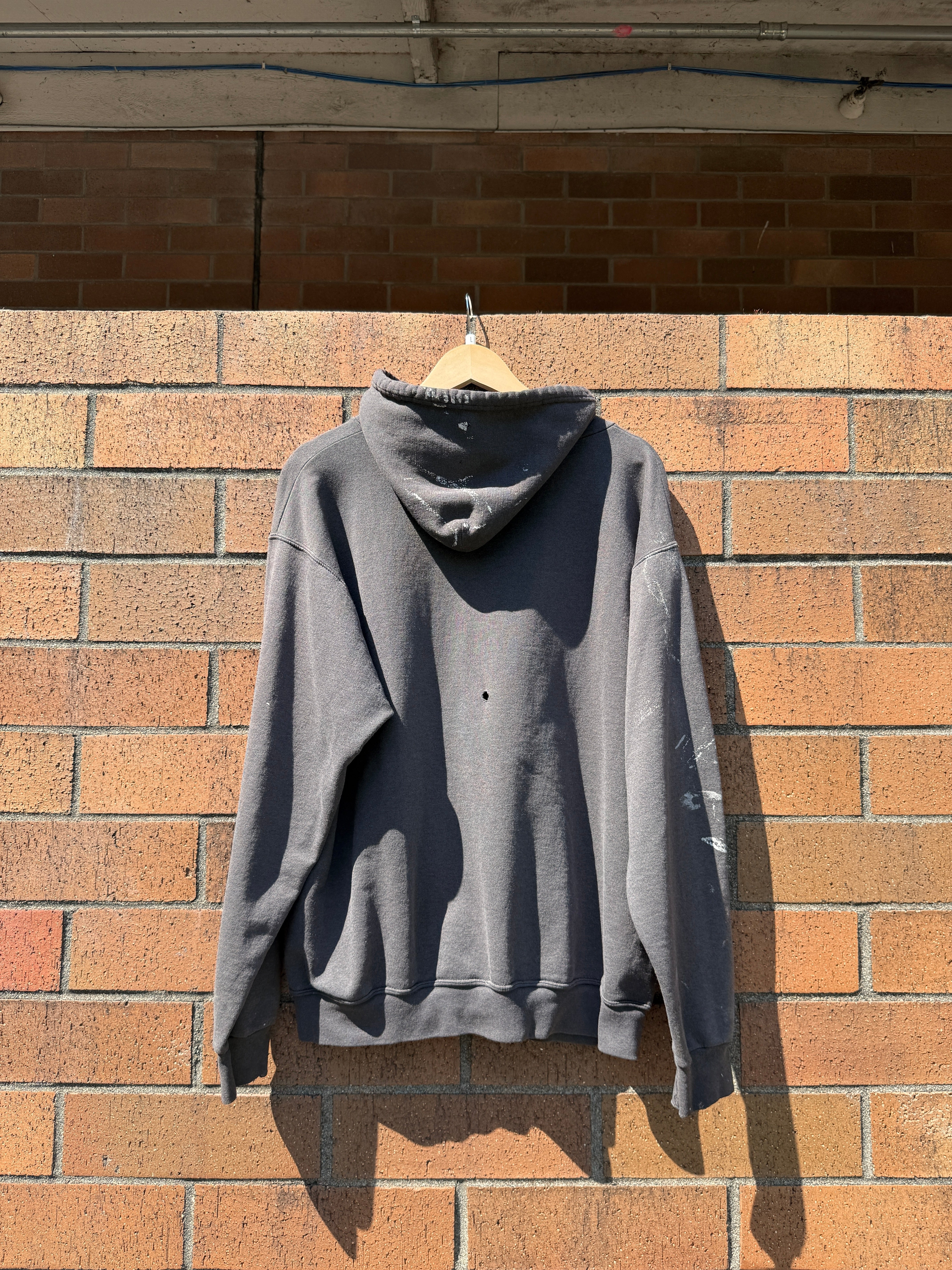 Y2K Slayer Thrashed Zip Up Hoodie Size L