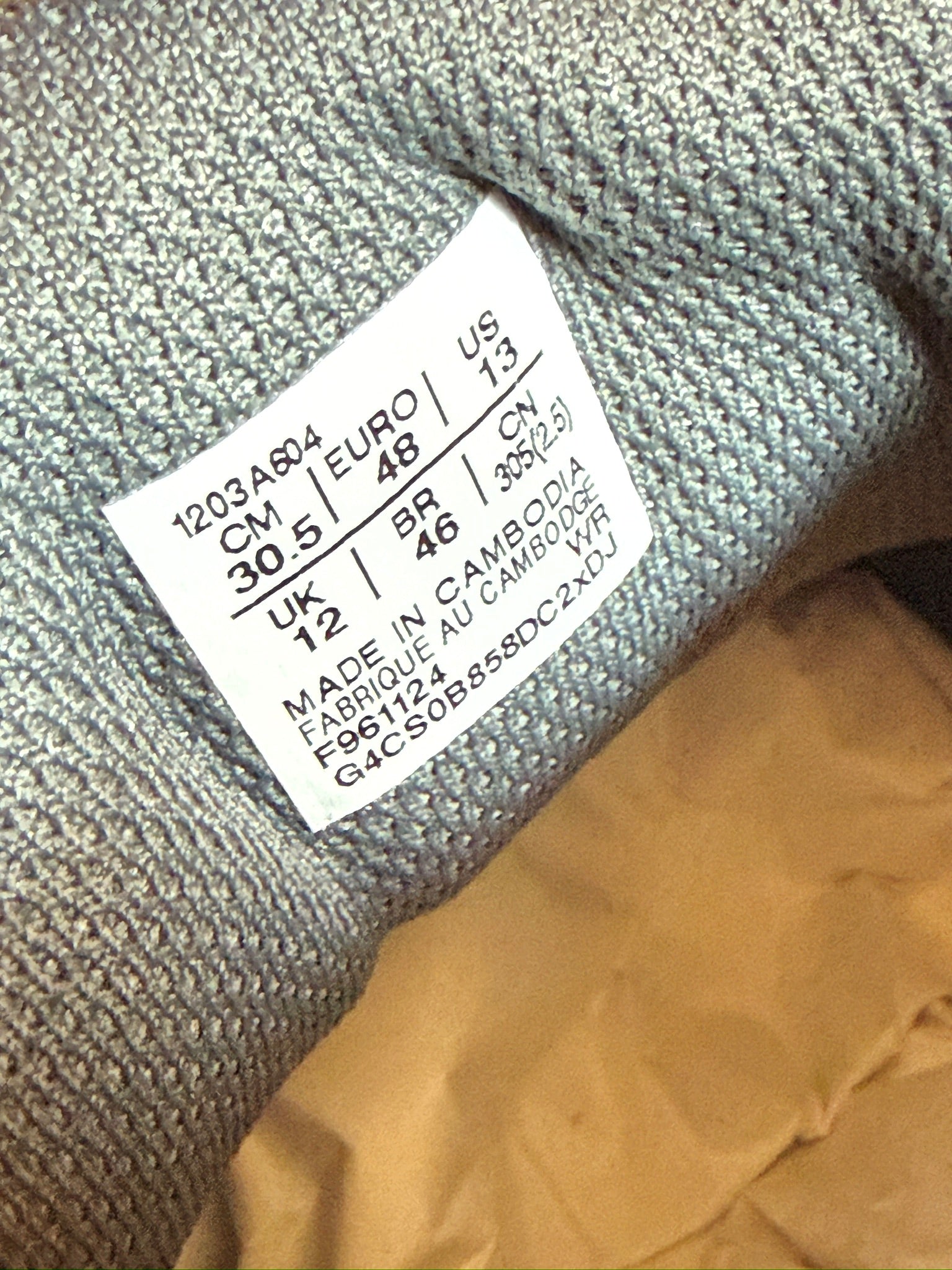 Asics GT-2160 Steel Grey Waterfall Size 13
