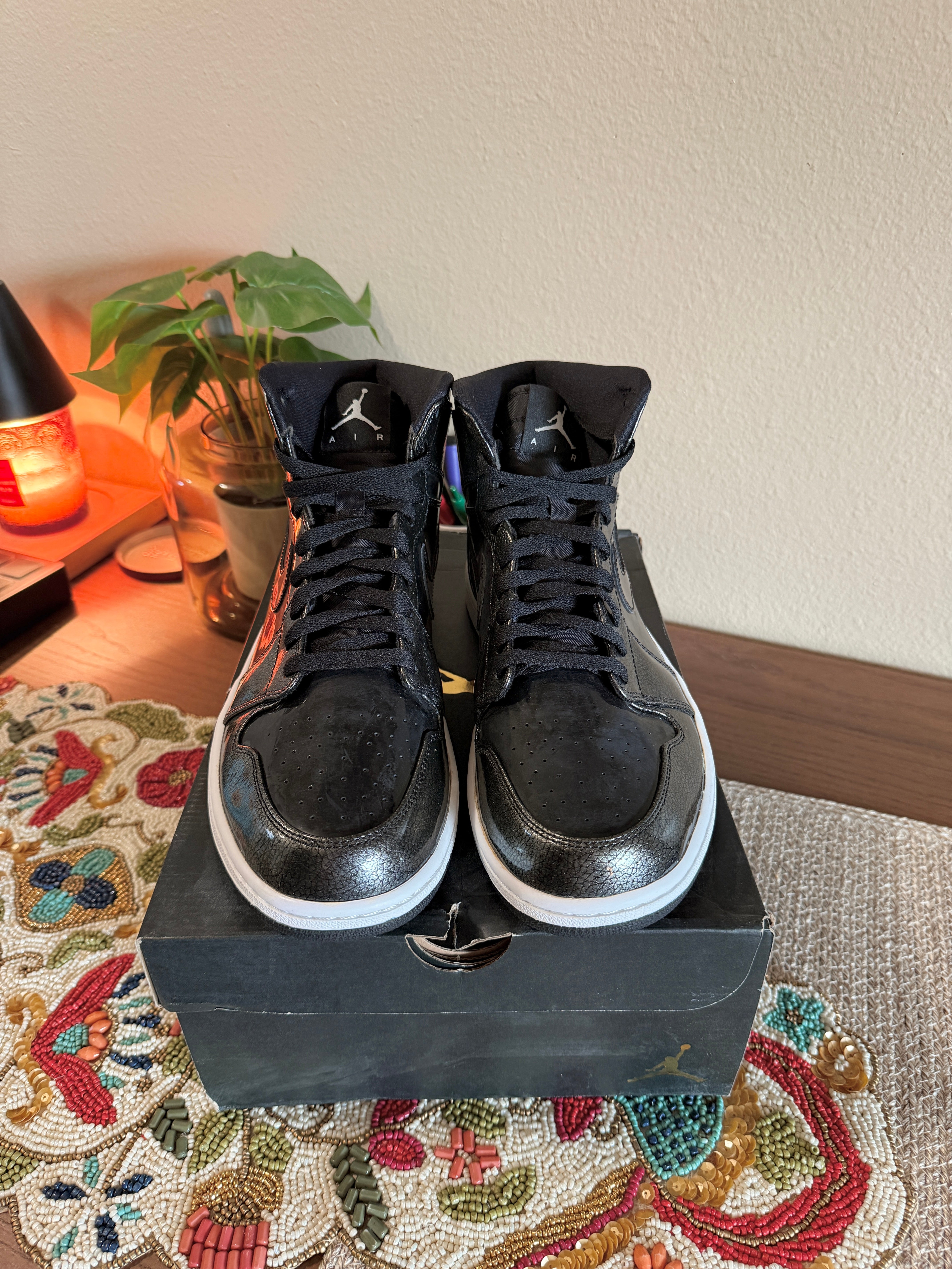 Jordan 1 Retro Black Patent Size 11.5