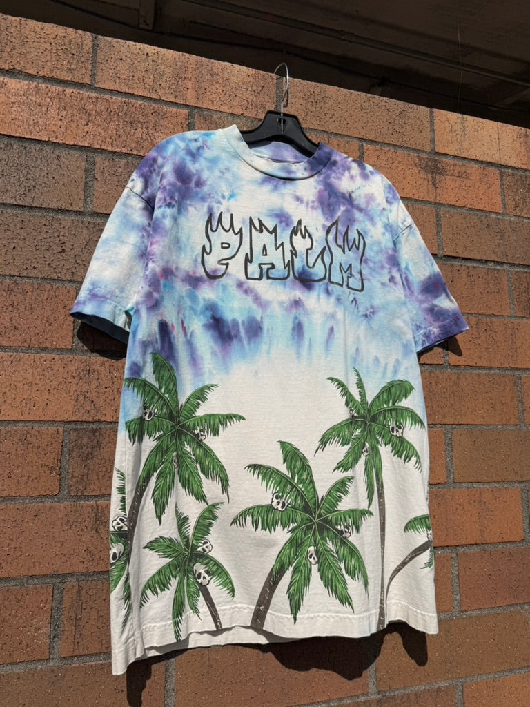 Palm Angels Palms&Skull Hand Dyed Tee Size M
