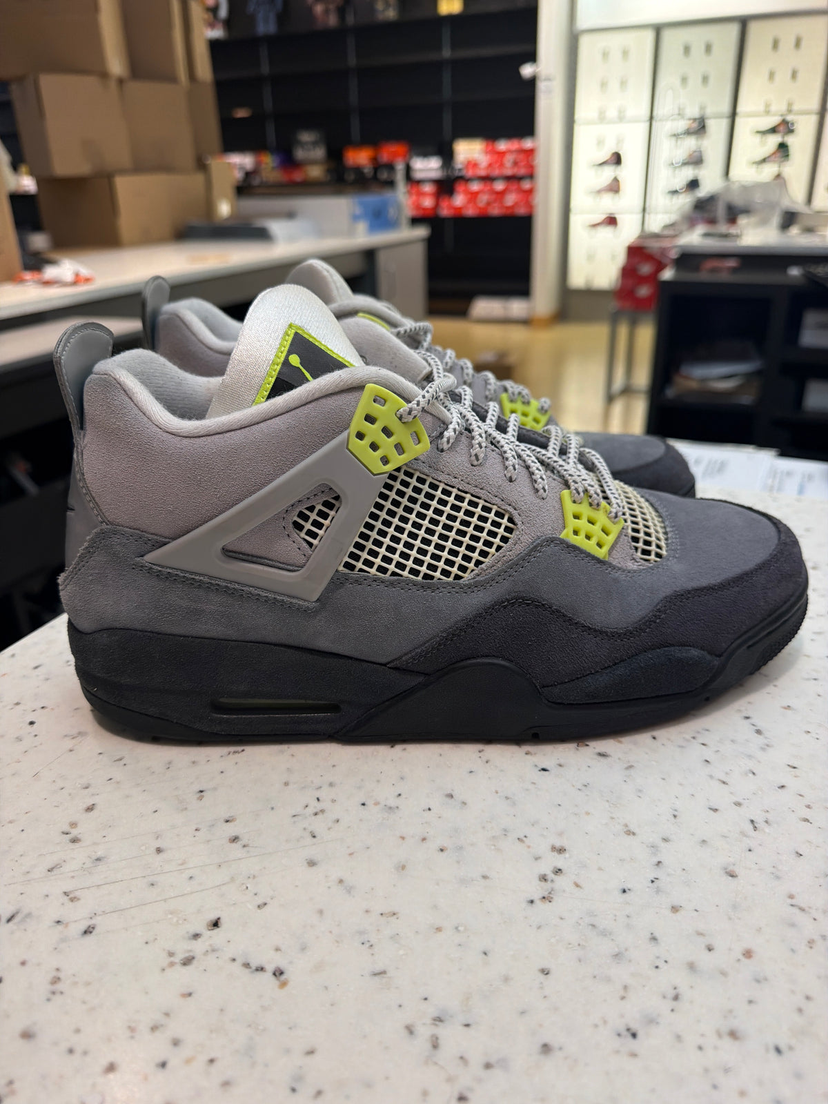 Jordan 4 Retro SE 95 Neon Sz 11.5 USED NO BOX