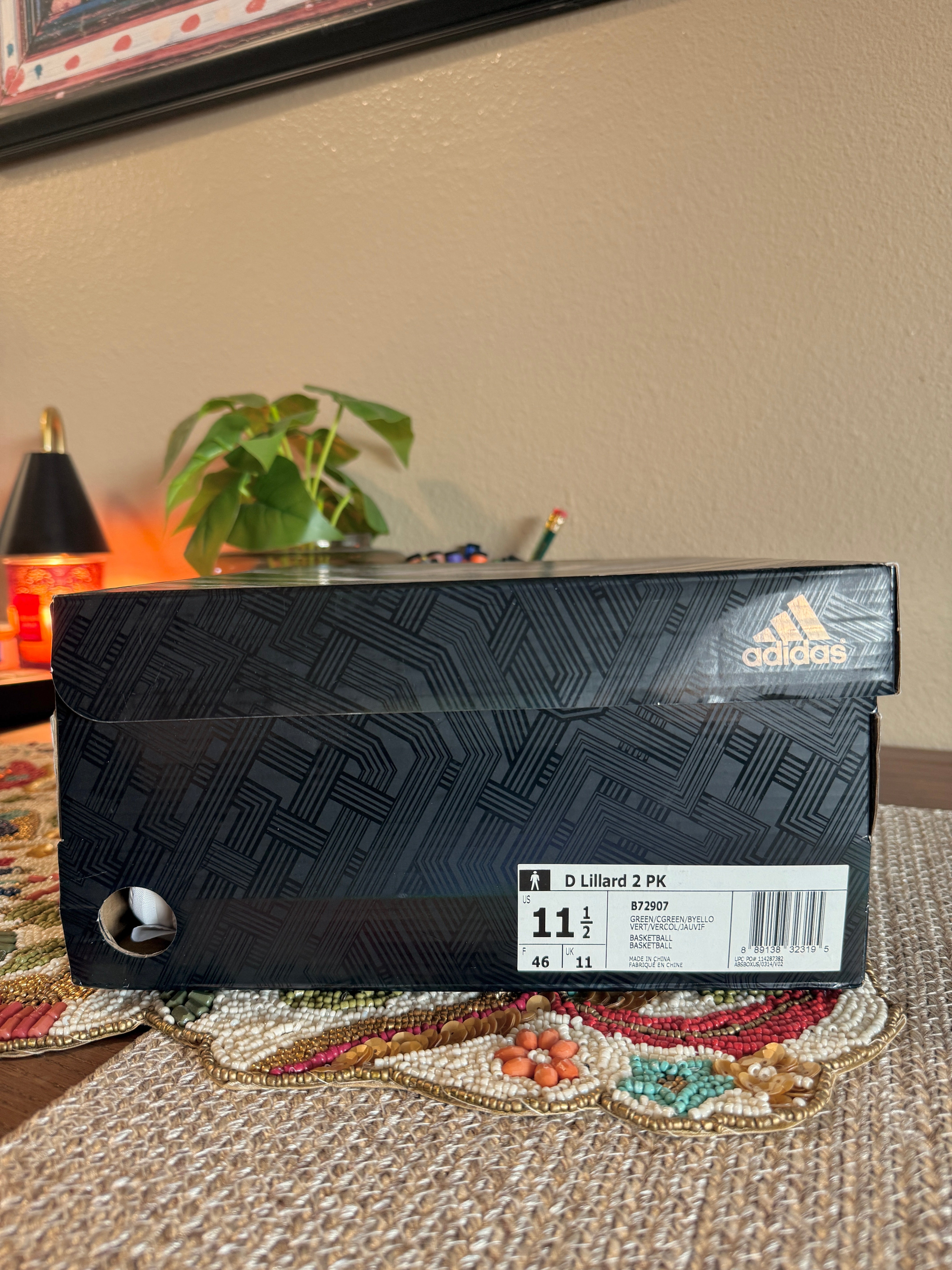 Adidas D Lillard 2 Oakland A's Size 11.5