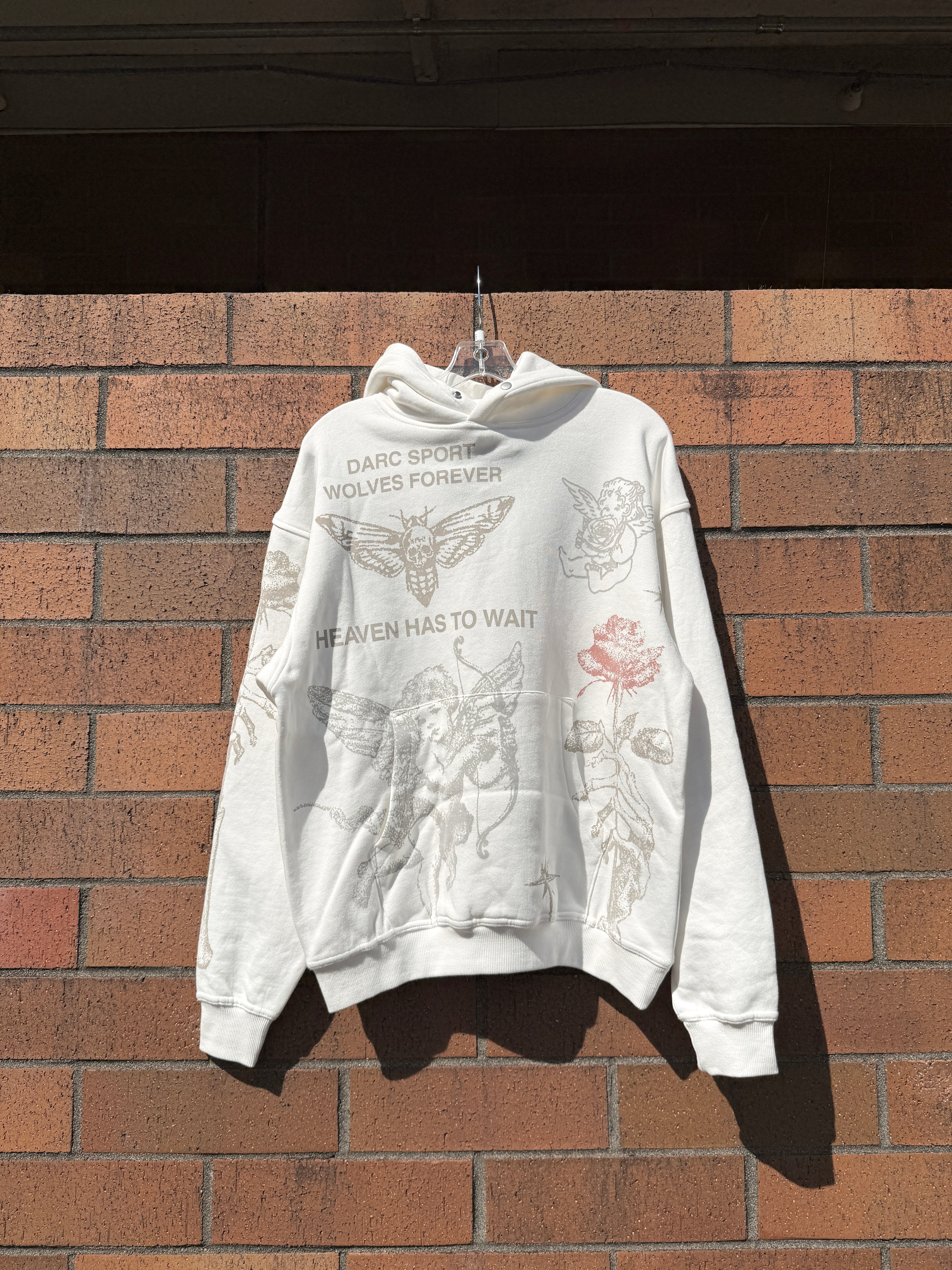 Darc Sport Sacred Flash Pierce Hoodie Cream Size Small