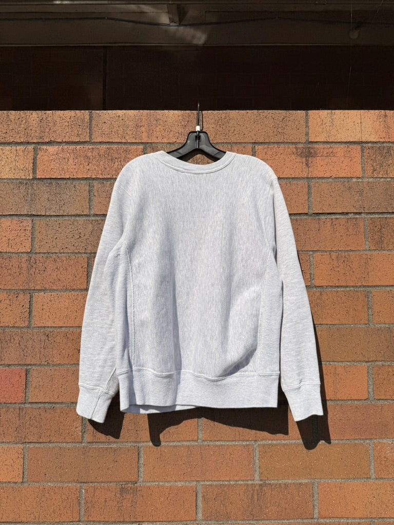 80s Boston College Grey Reverse Weave Style Crewneck Size L
