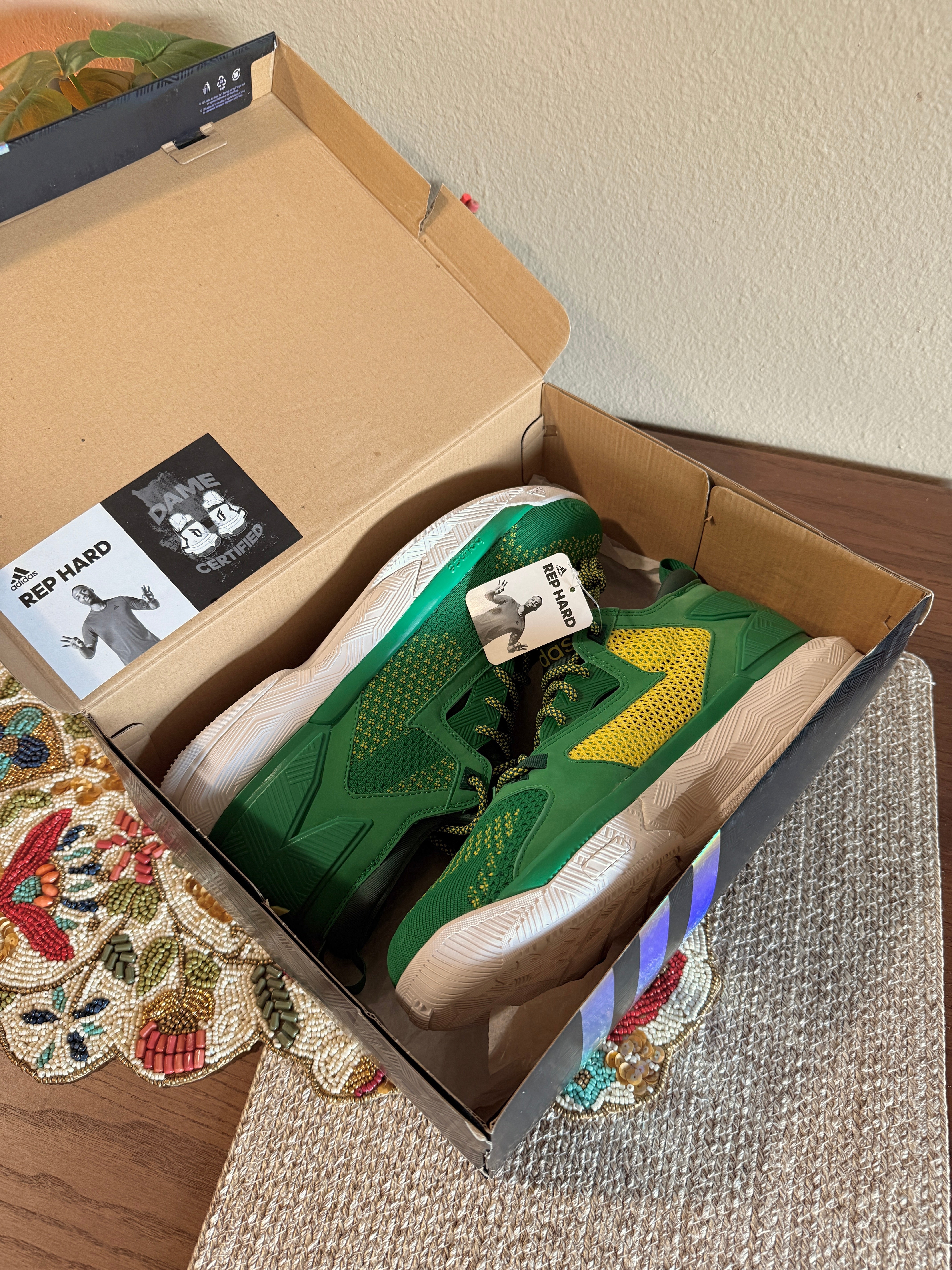 Adidas D Lillard 2 Oakland A's Size 11.5