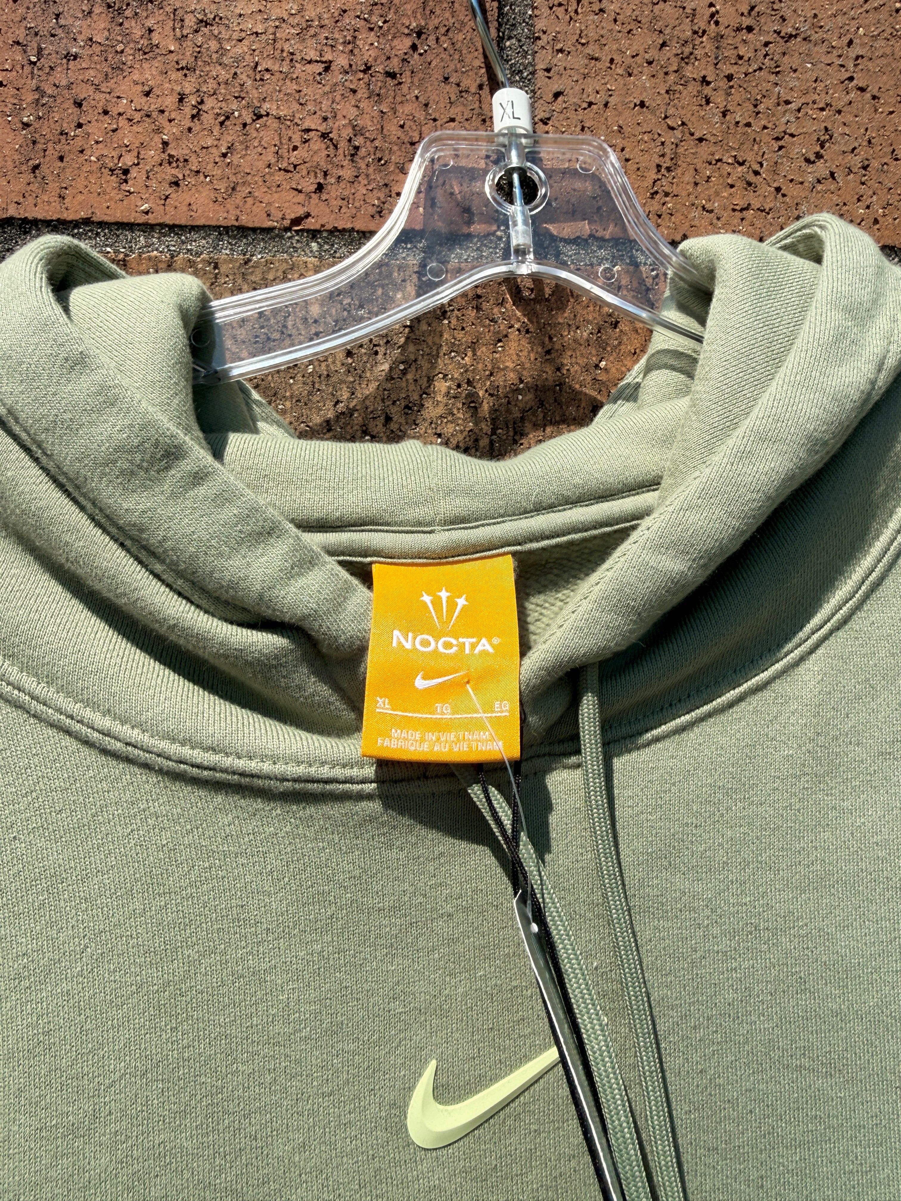 Nike x NOCTA NRG Fleece CS Hoodie Oil Green Size XL