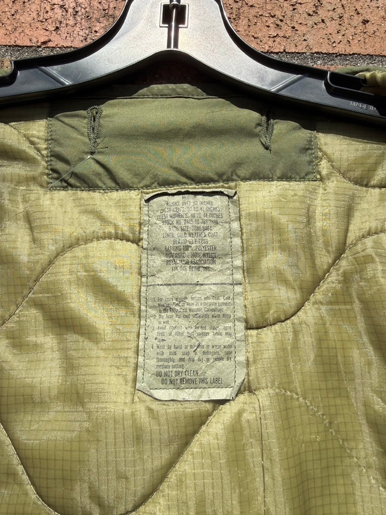 USA Military BDU Quilted Liner Jacket Sz M