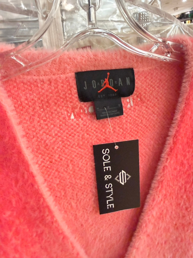 Jordan Fuzzy Cardigan Aster Pink Size M