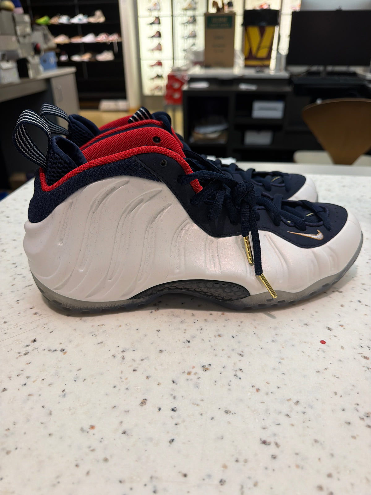 Nike Air Foamposite One Olympic SZ 9.5 USED NO BOX