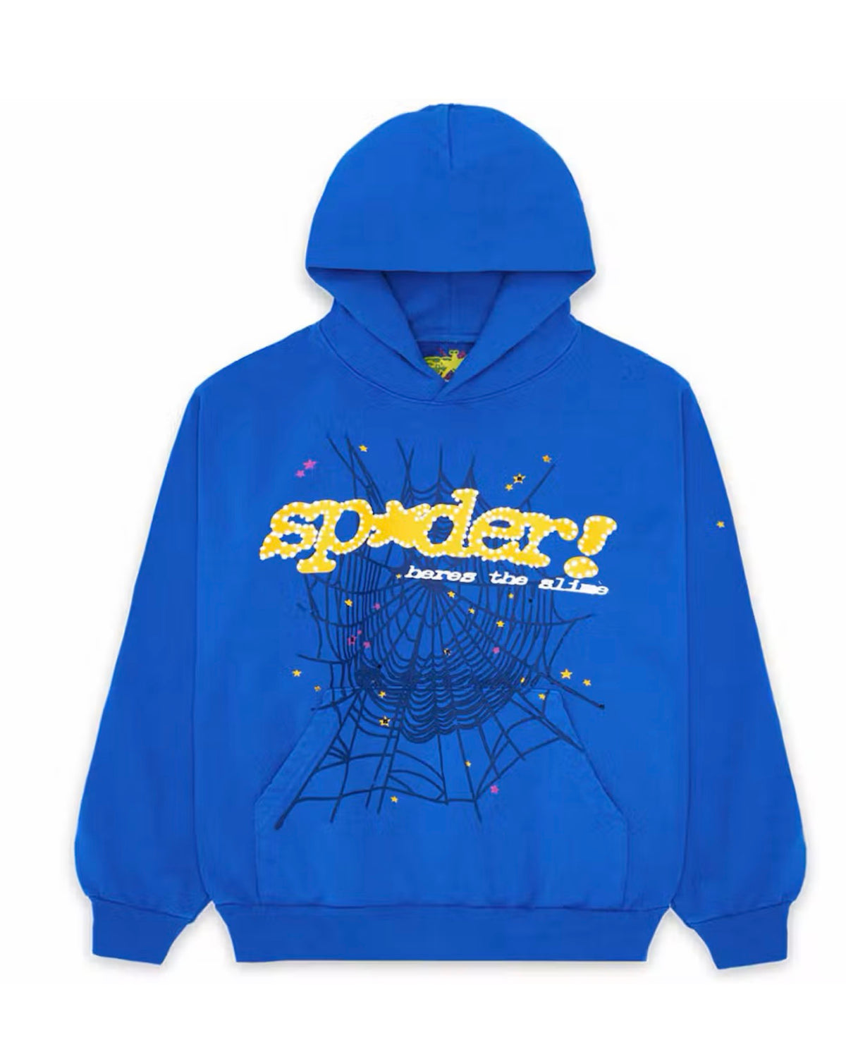 Sp5der TC Hoodie Blue Sz XL
