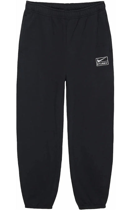 Nike x Stussy Stone Washed Fleece Sweat pants (FW23) Black SZ XL