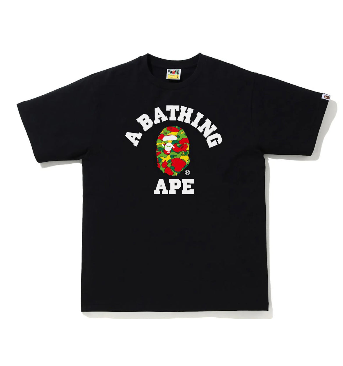 Bape STA Camo College Tee Sz Large