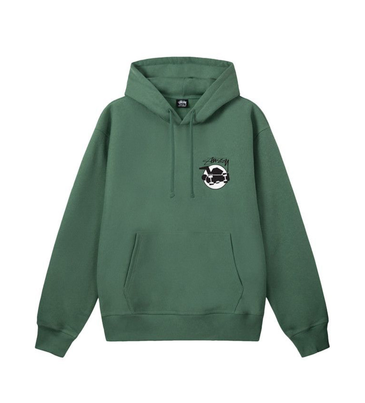 Stussy Skateman Hoodie Green Sz Medium