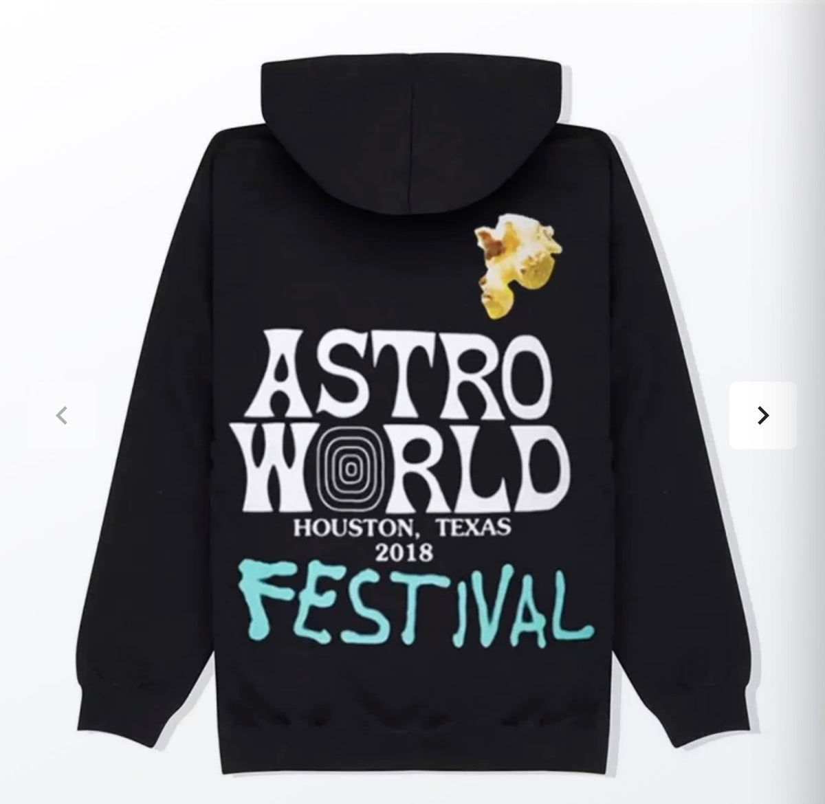 Travis Scott Astroworld Hoodie Black Sz Large (worn)