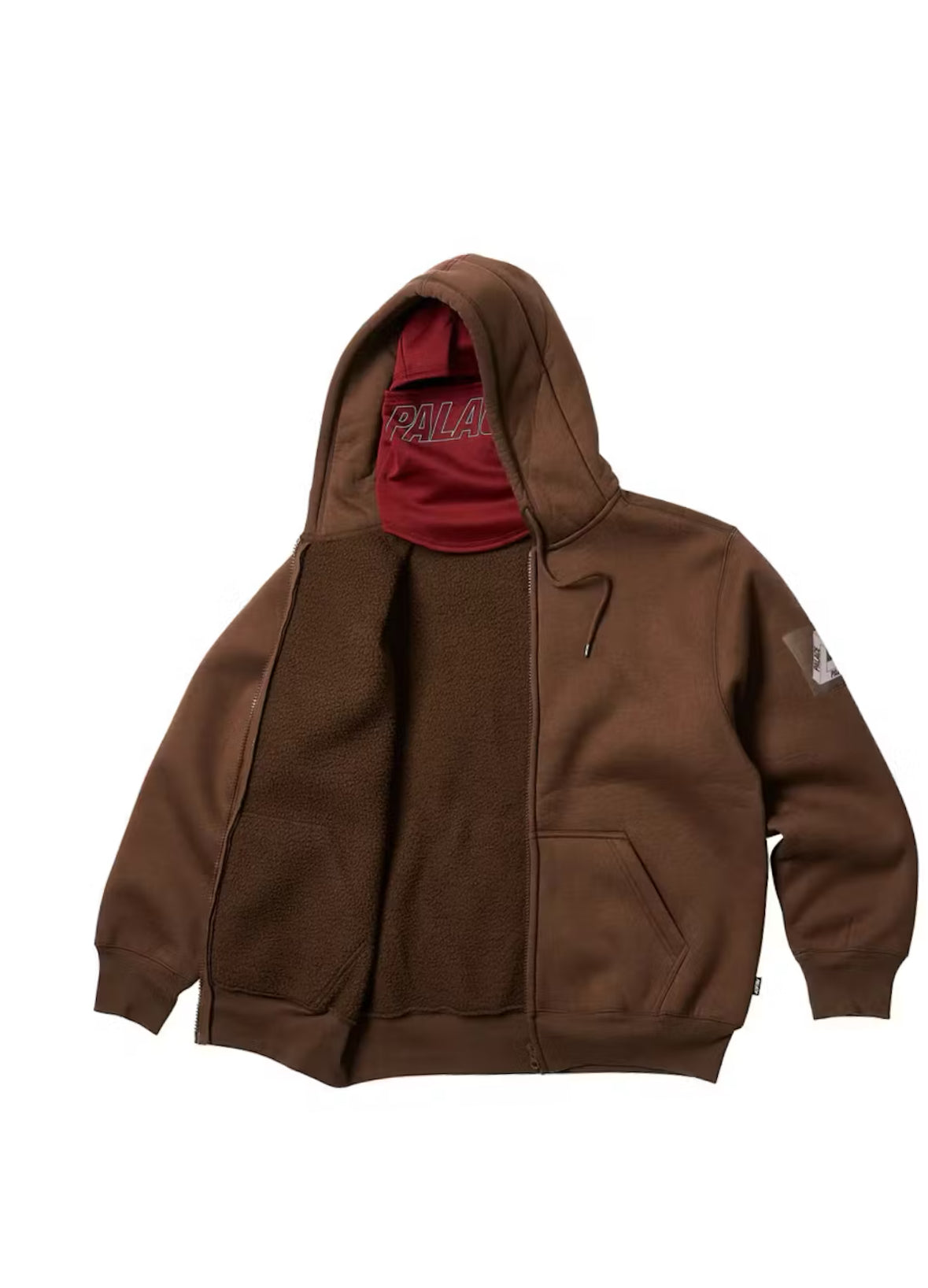 Palace Facemask Thermal shearling hoodie Sz Large