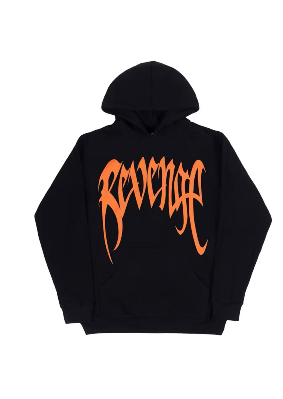 Revenge Arch Orange Black Skull Hoodie Sz Medium