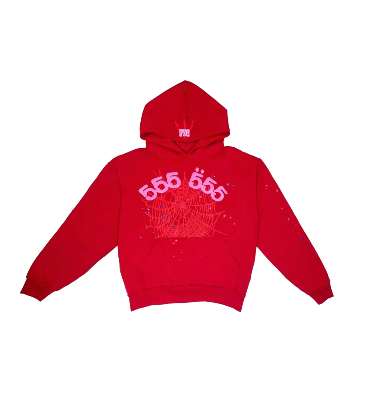 Sp5der Red Angel 555 Hoodie Sz Medium