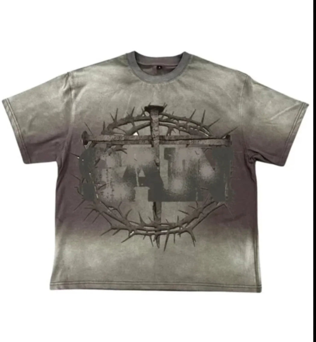 Saint Vanity Cross Tee Sz Medium
