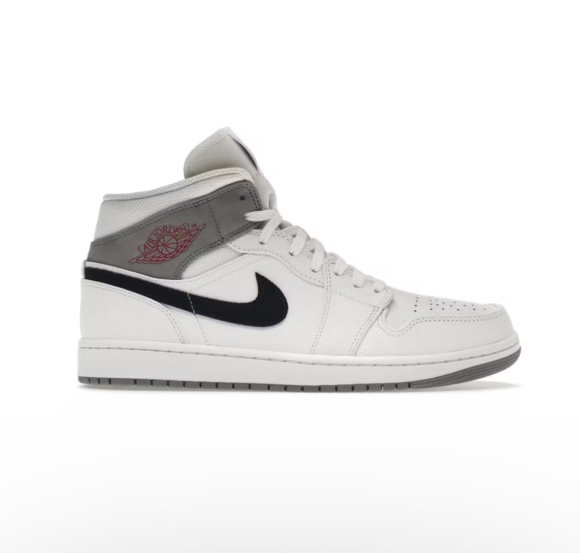 Jordan 1 Mid Paris White Sz 9.5