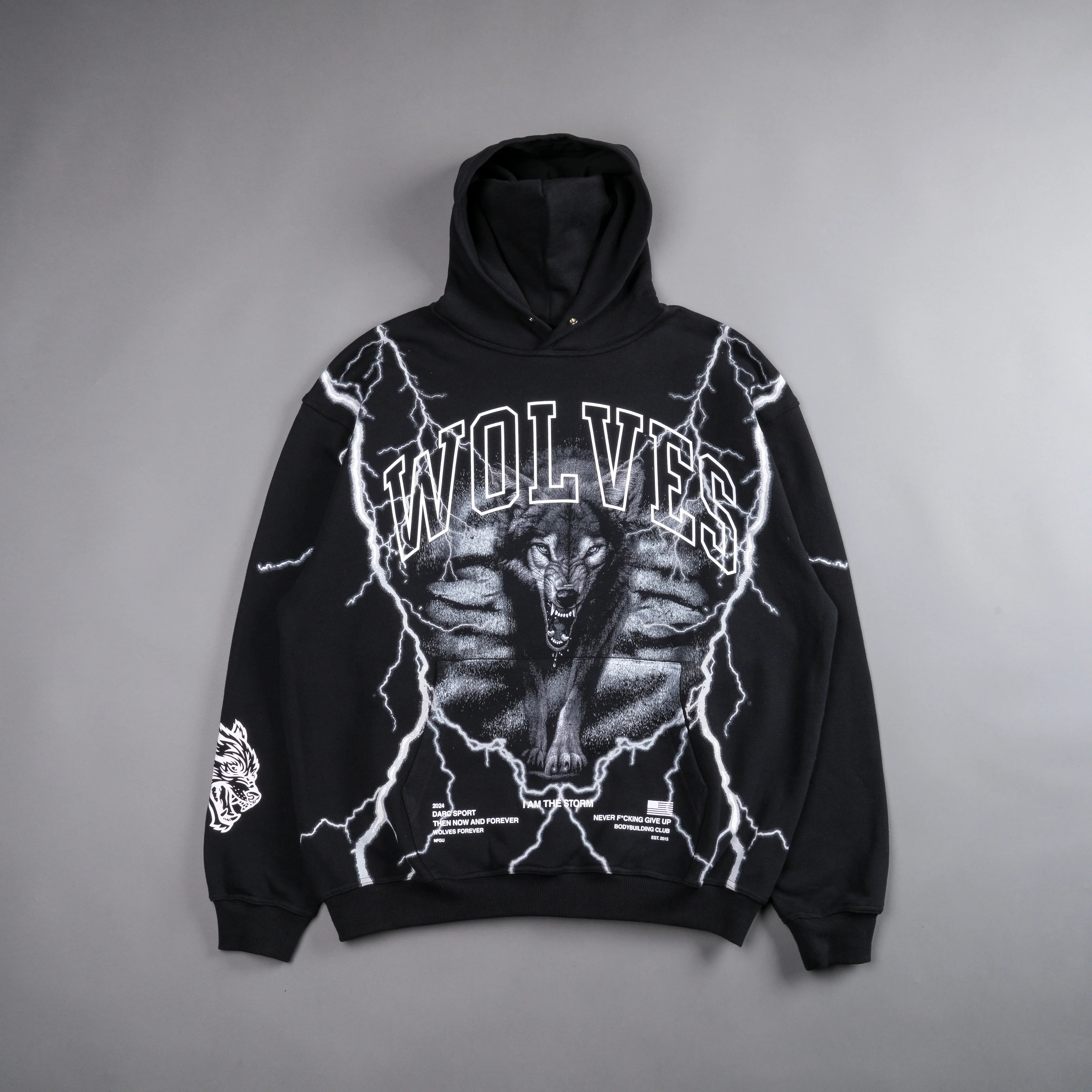 Darc Sport All The Energy Vintage Pierce Hoodie Black Sz XL