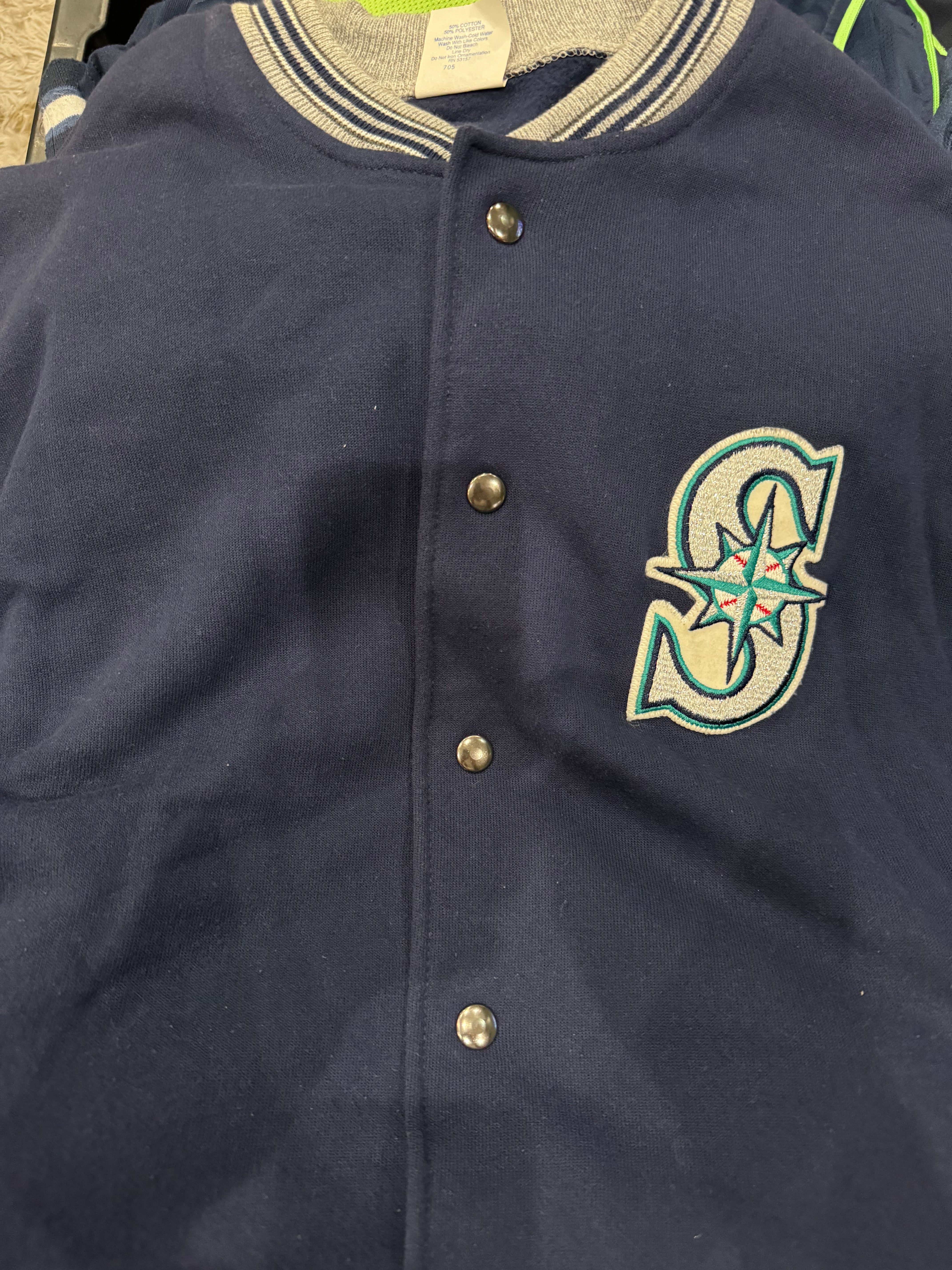 Mariners Vintage Jacket Majestic Sz XL