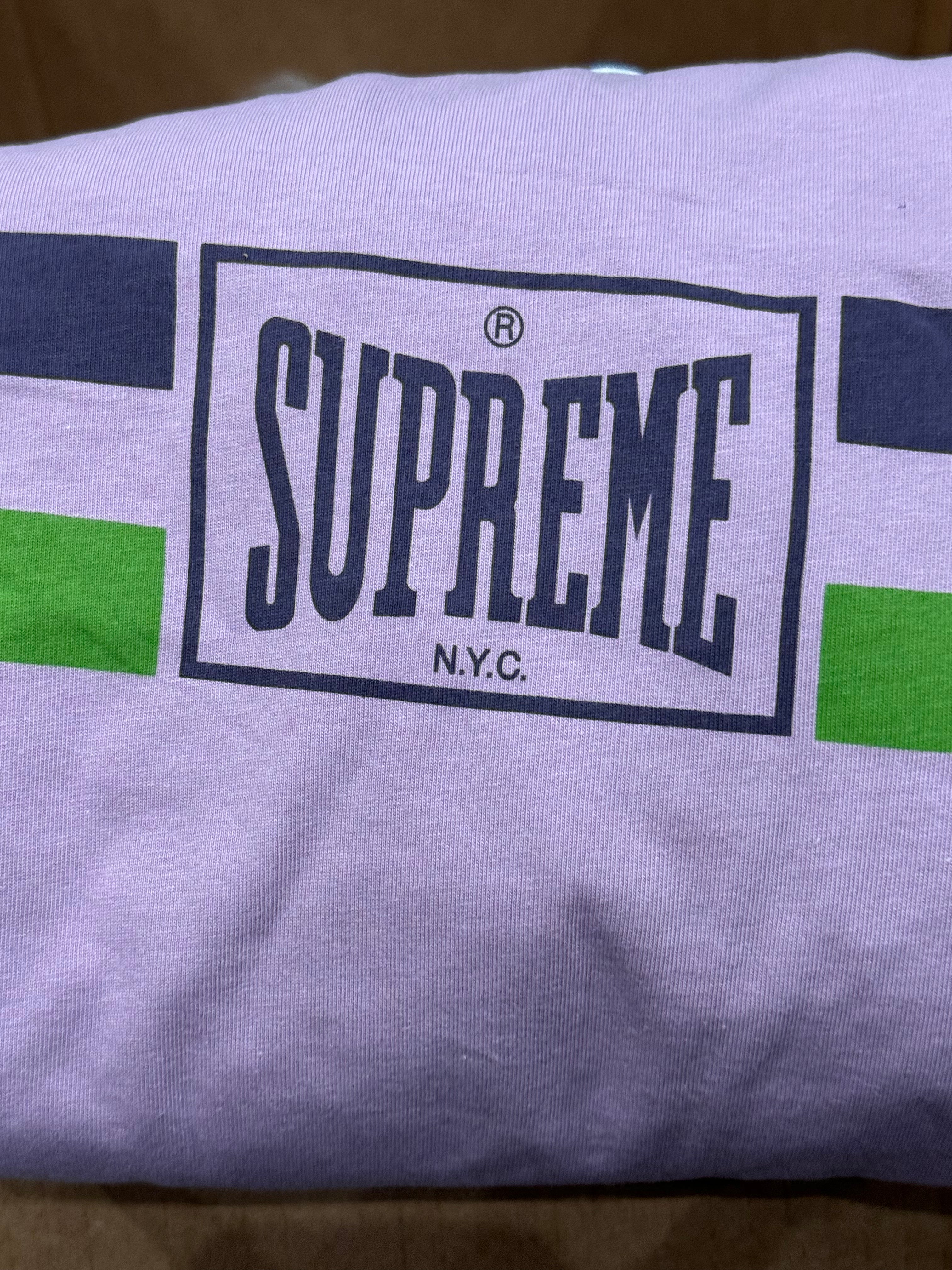 Supreme Chest Stripe Sz Medium