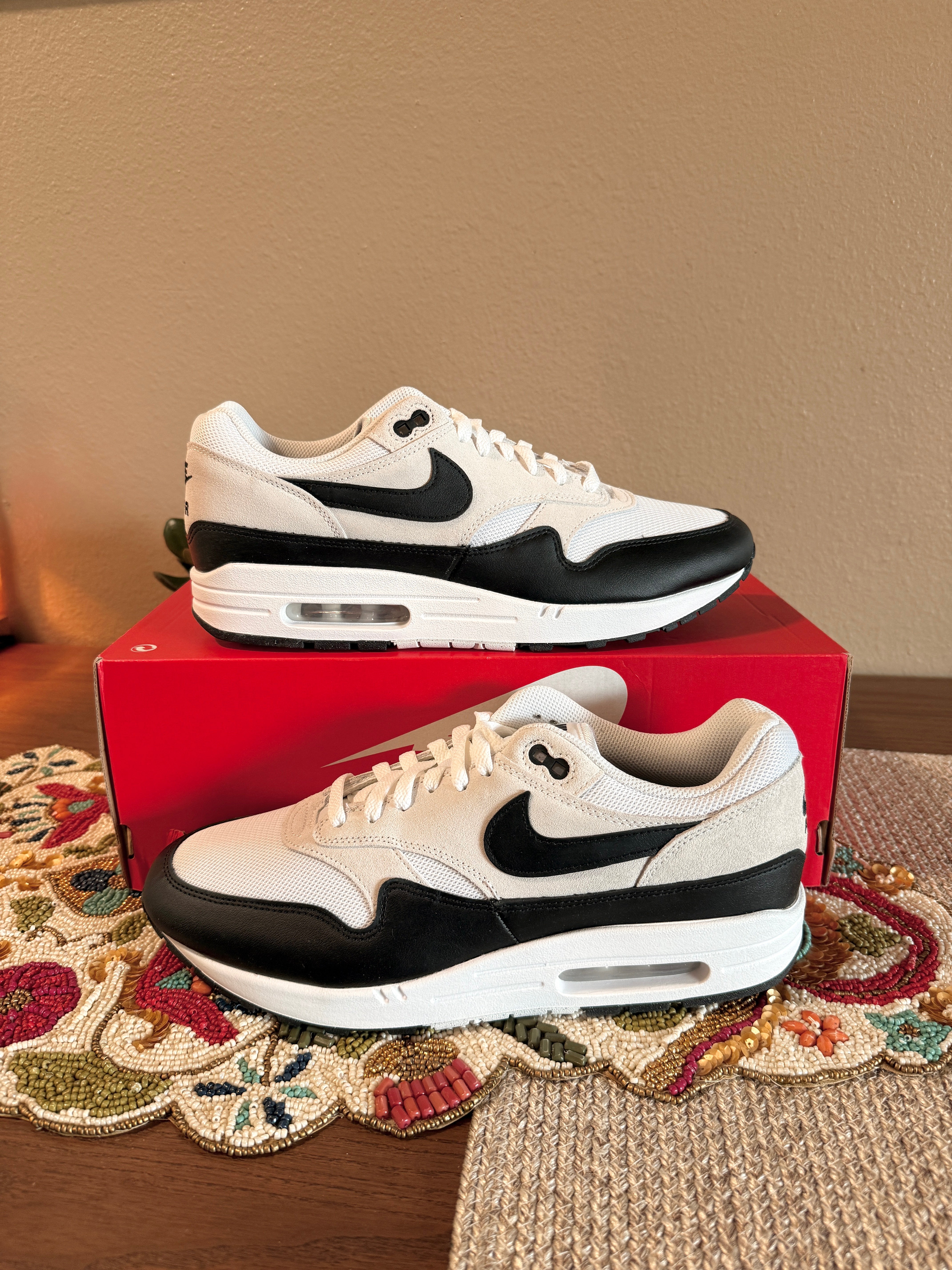 Nike Air Max 1 Essential Summit White Black Size 12