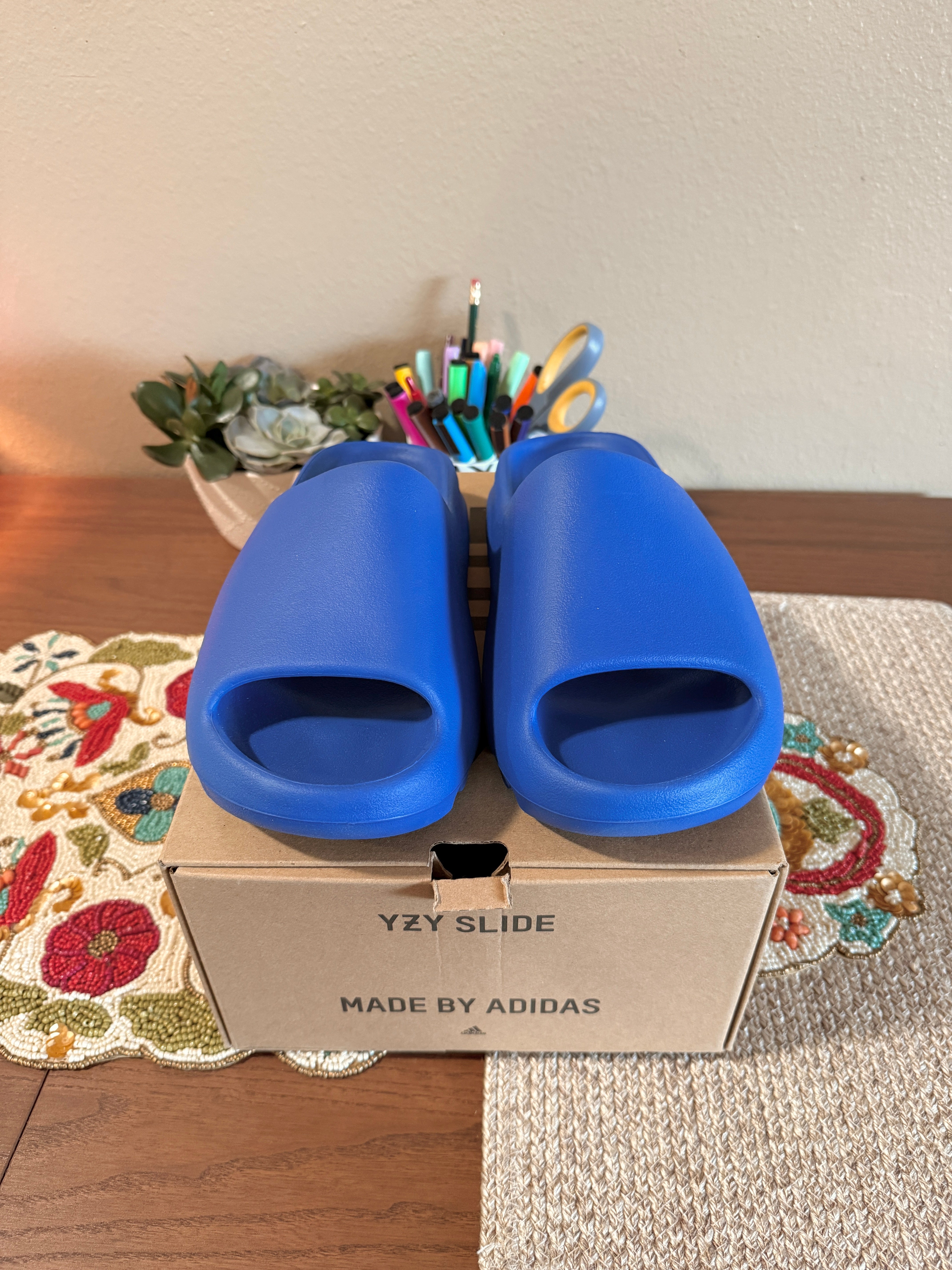 Adidas Yeezy Slides Azure Size 5