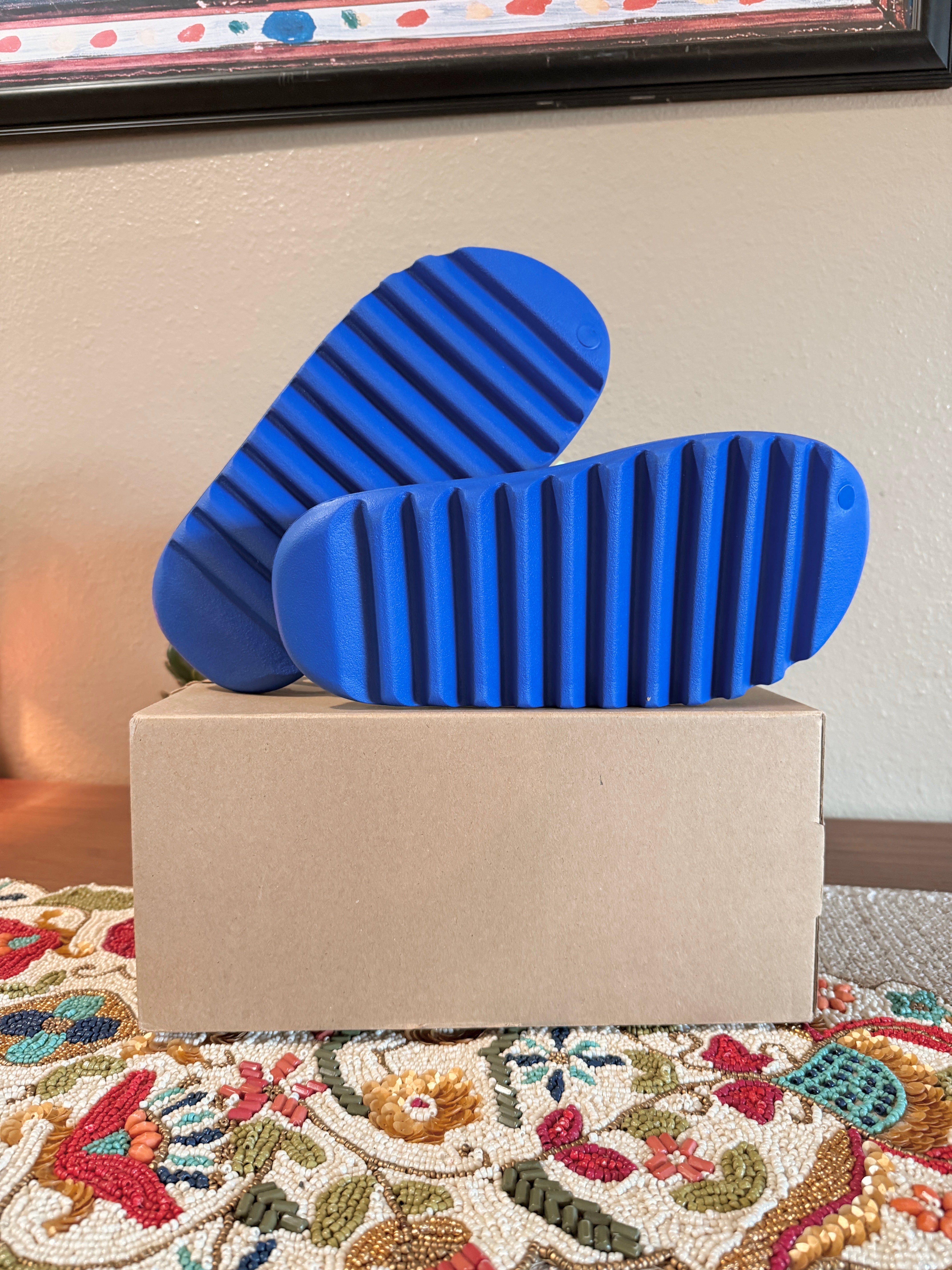 Adidas Yeezy Slides Azure Size 5
