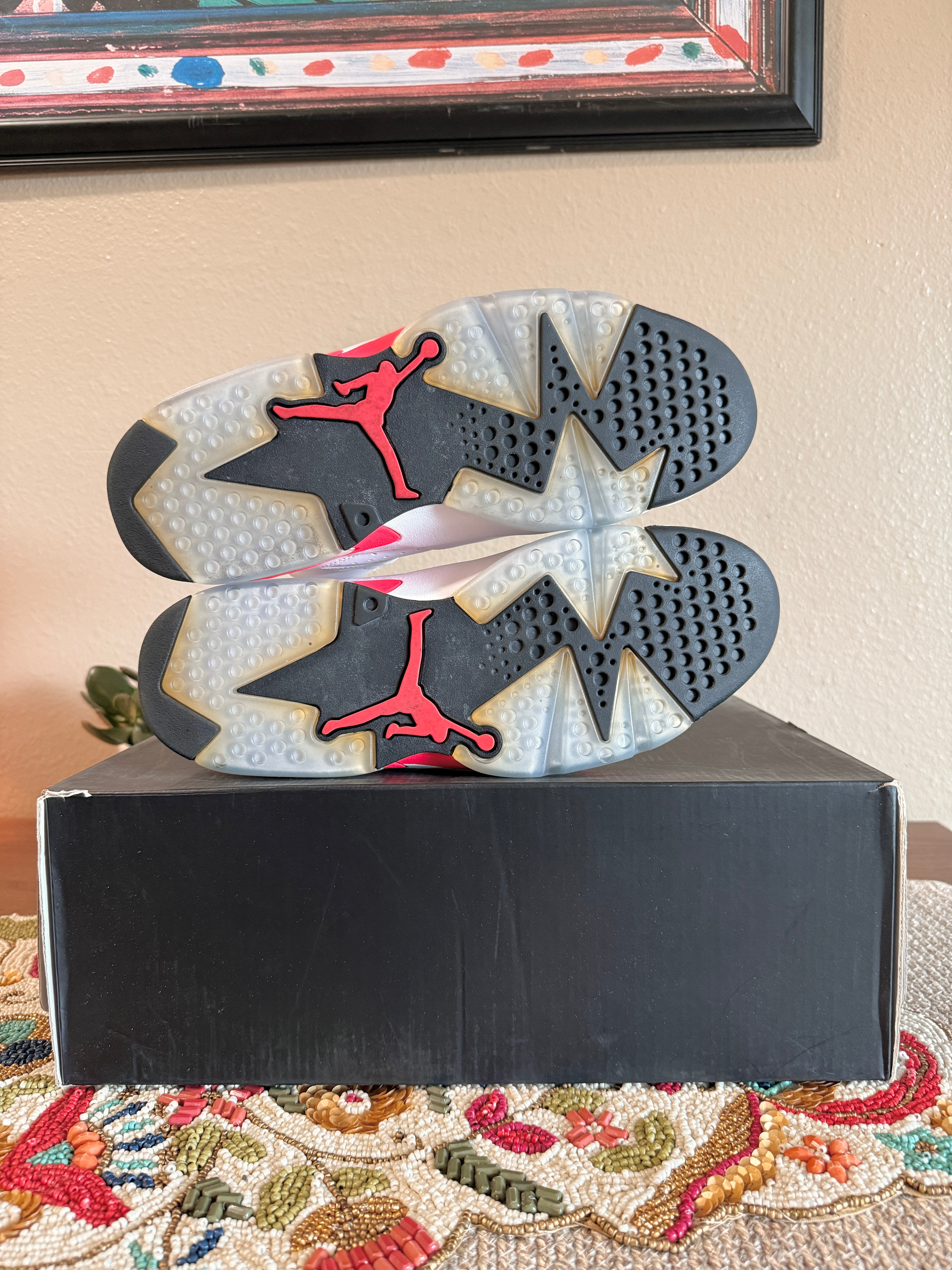 Jordan 6 Retro Infrared White (2014) Size 9 VNDS
