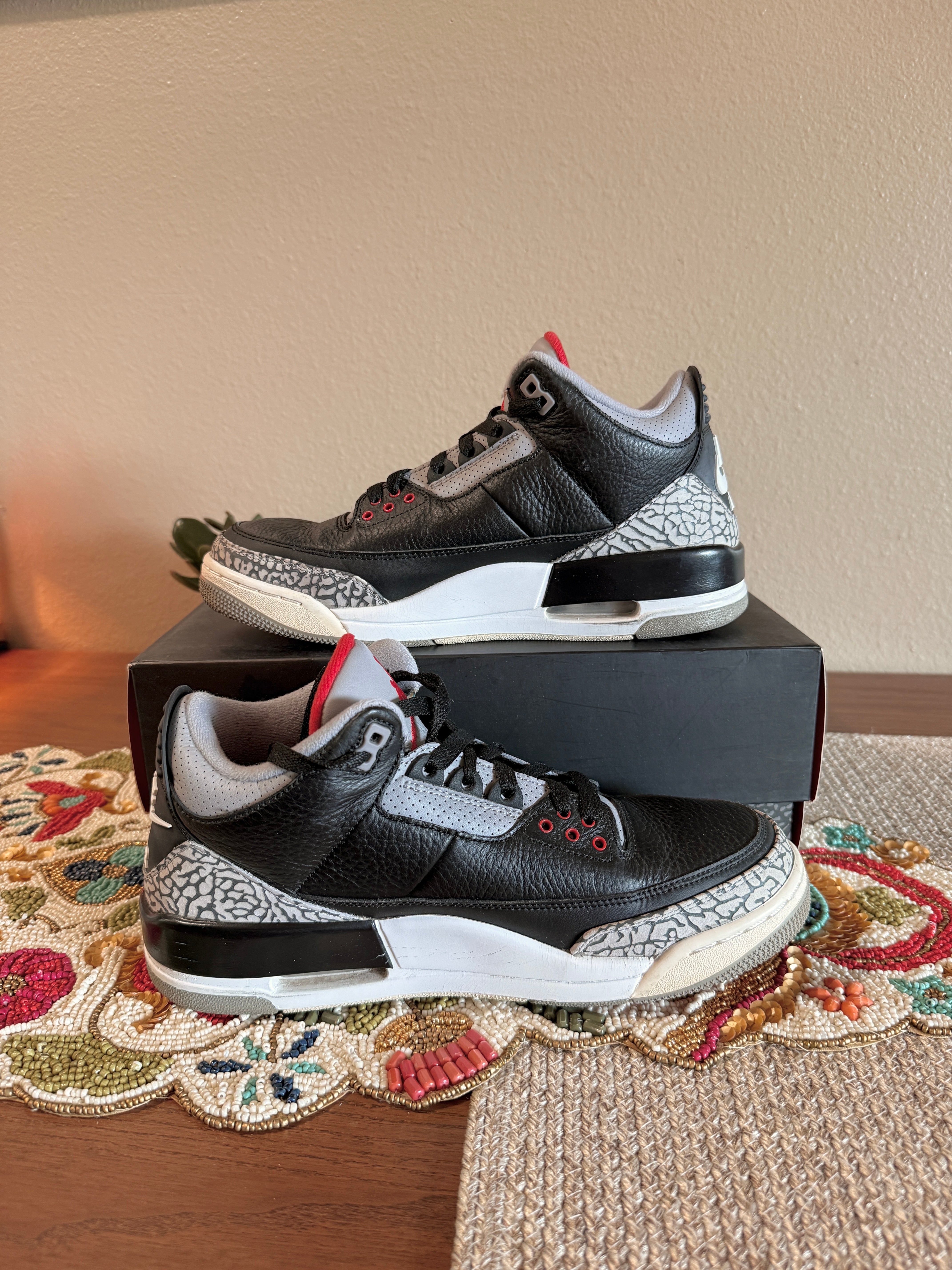 Jordan 3 Retro Black Cement (2018) Size 9 USED