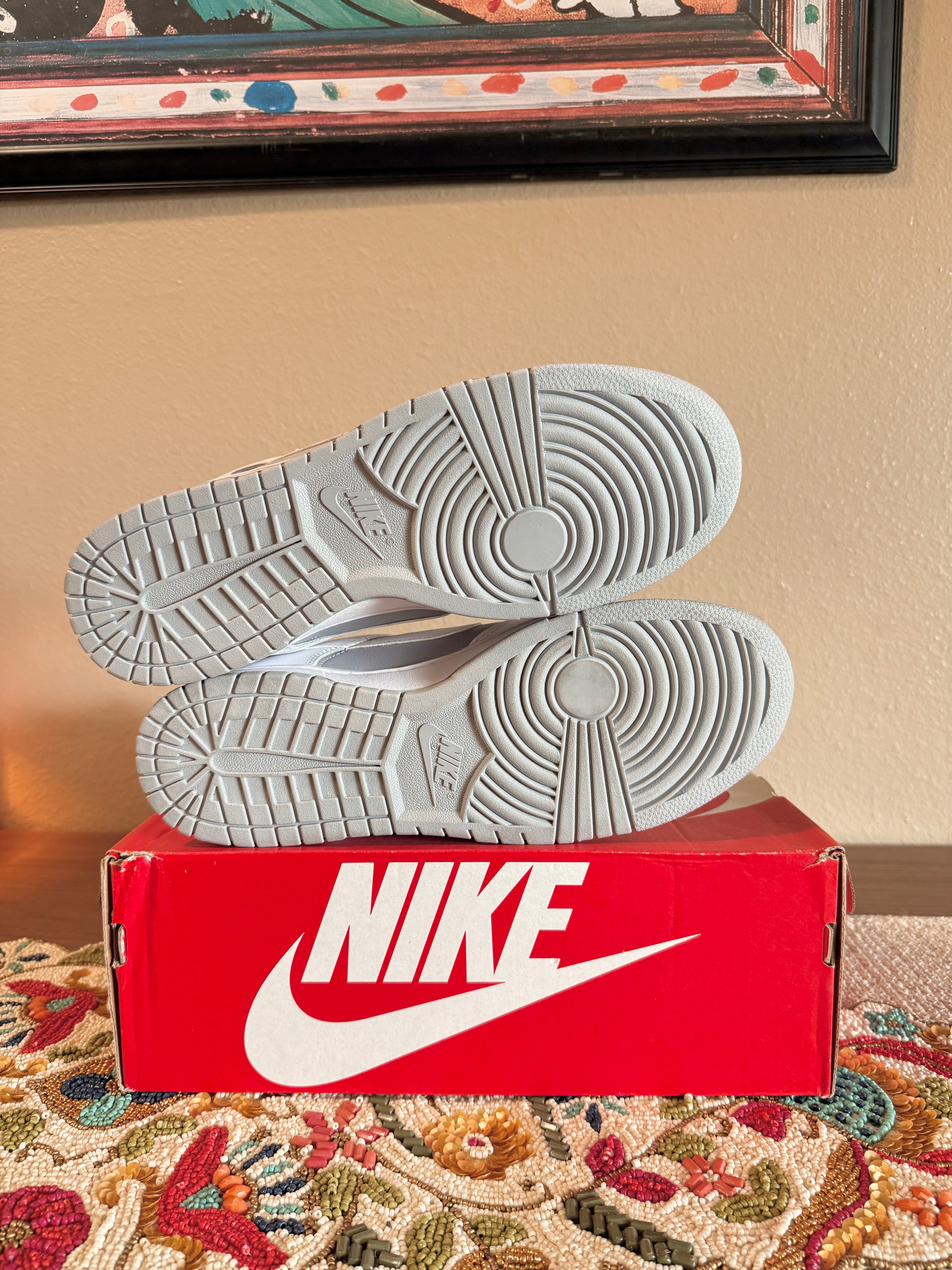Nike Dunk Low Retro White Grey Size 12