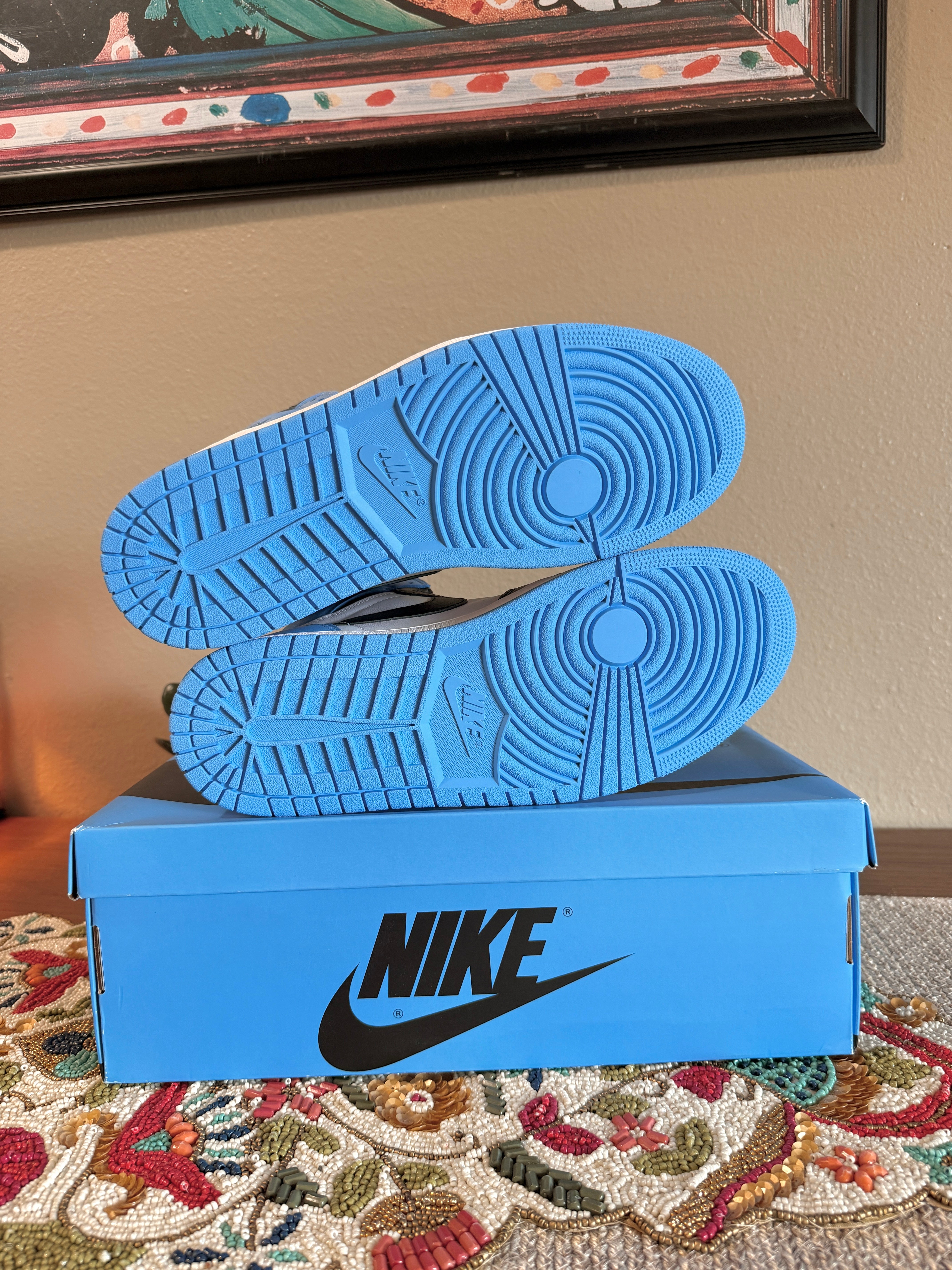 Jordan 1 Retro High OG UNC Toe Size 12