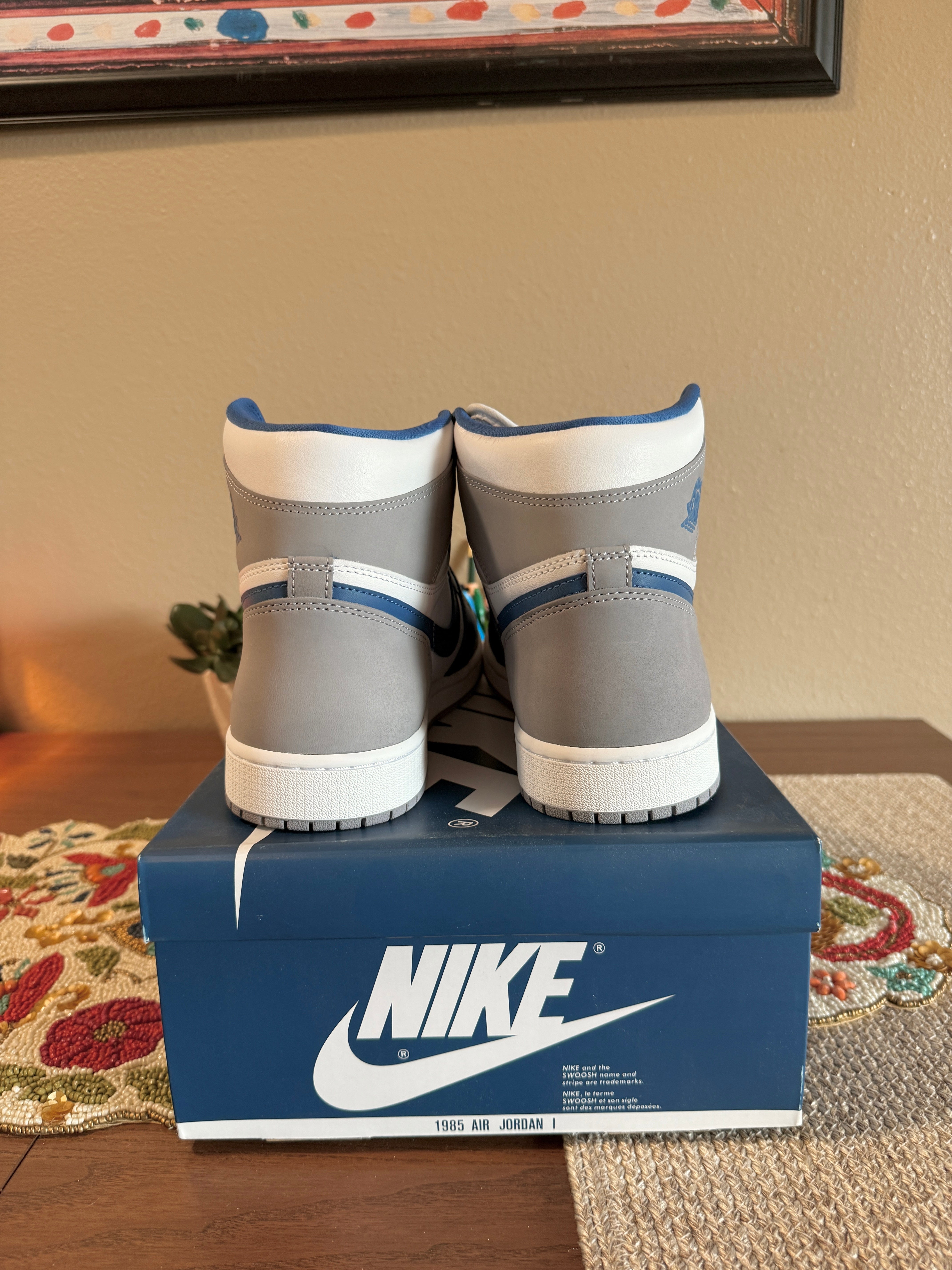 Jordan 1 Retro High OG True Blue Size 13