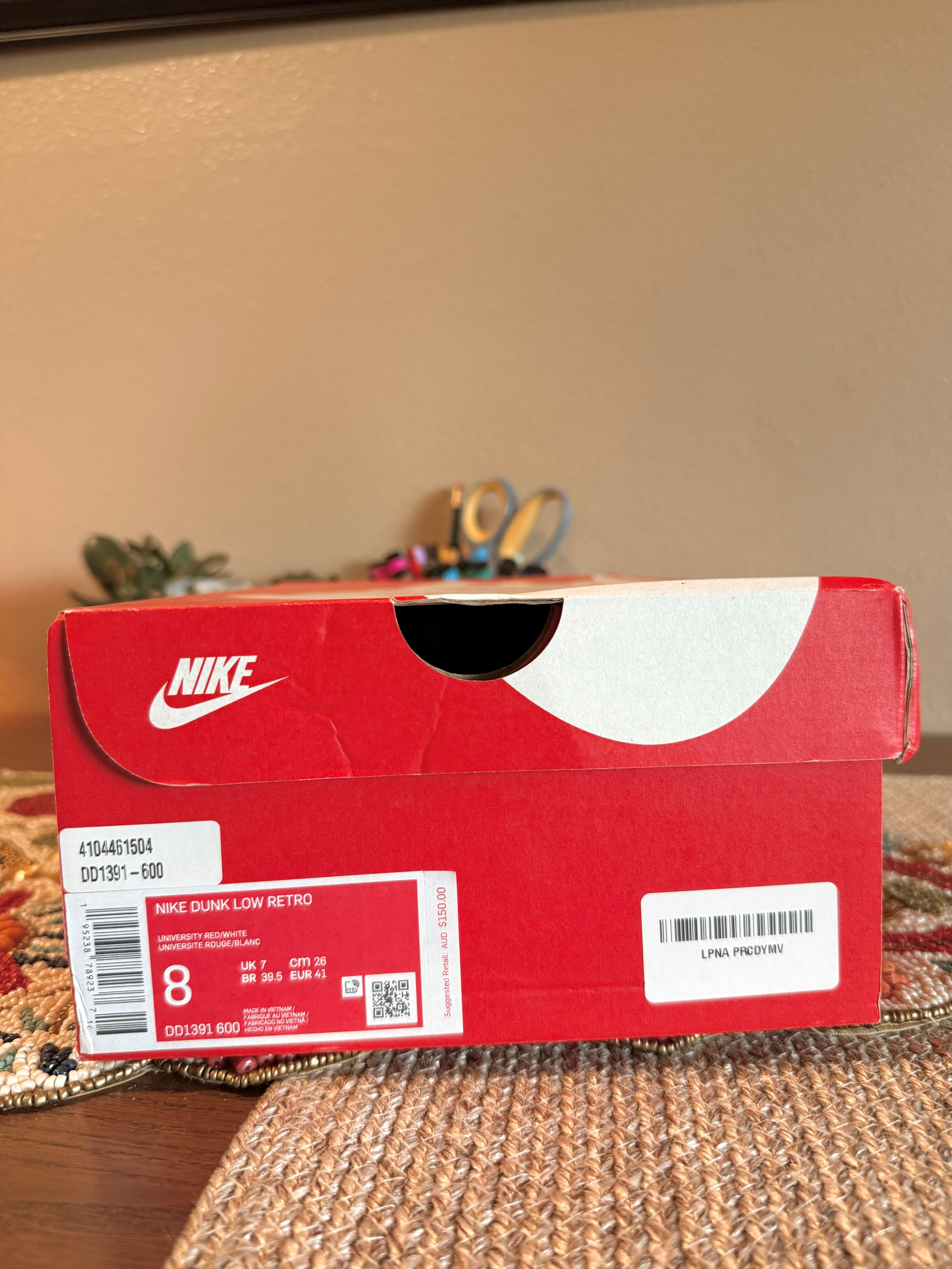 Nike Dunk Low Championship Red Size 8
