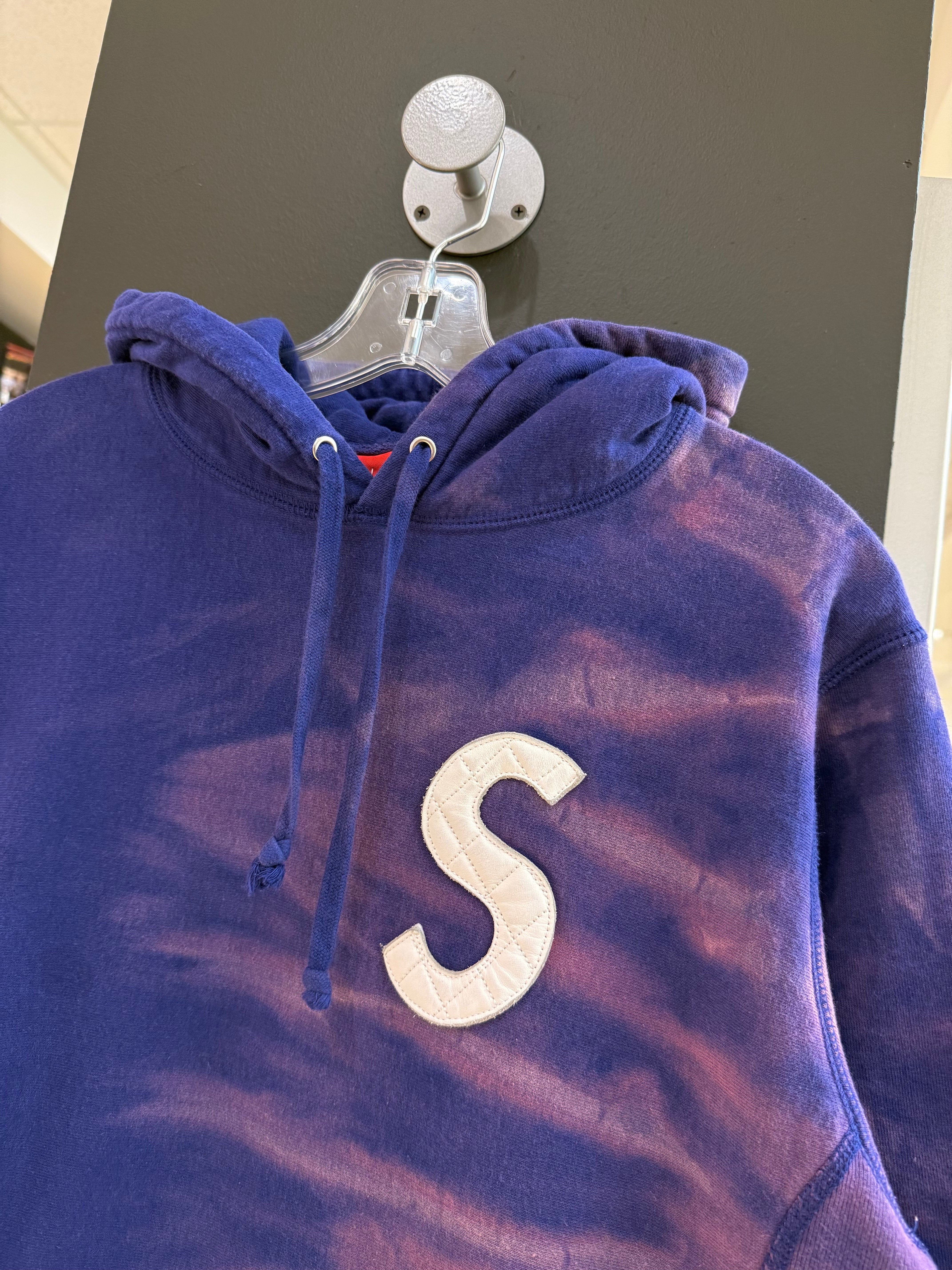Supreme S Logo Sweatshirt Dark Royal Sz M (1/1 DYED BY HAND)