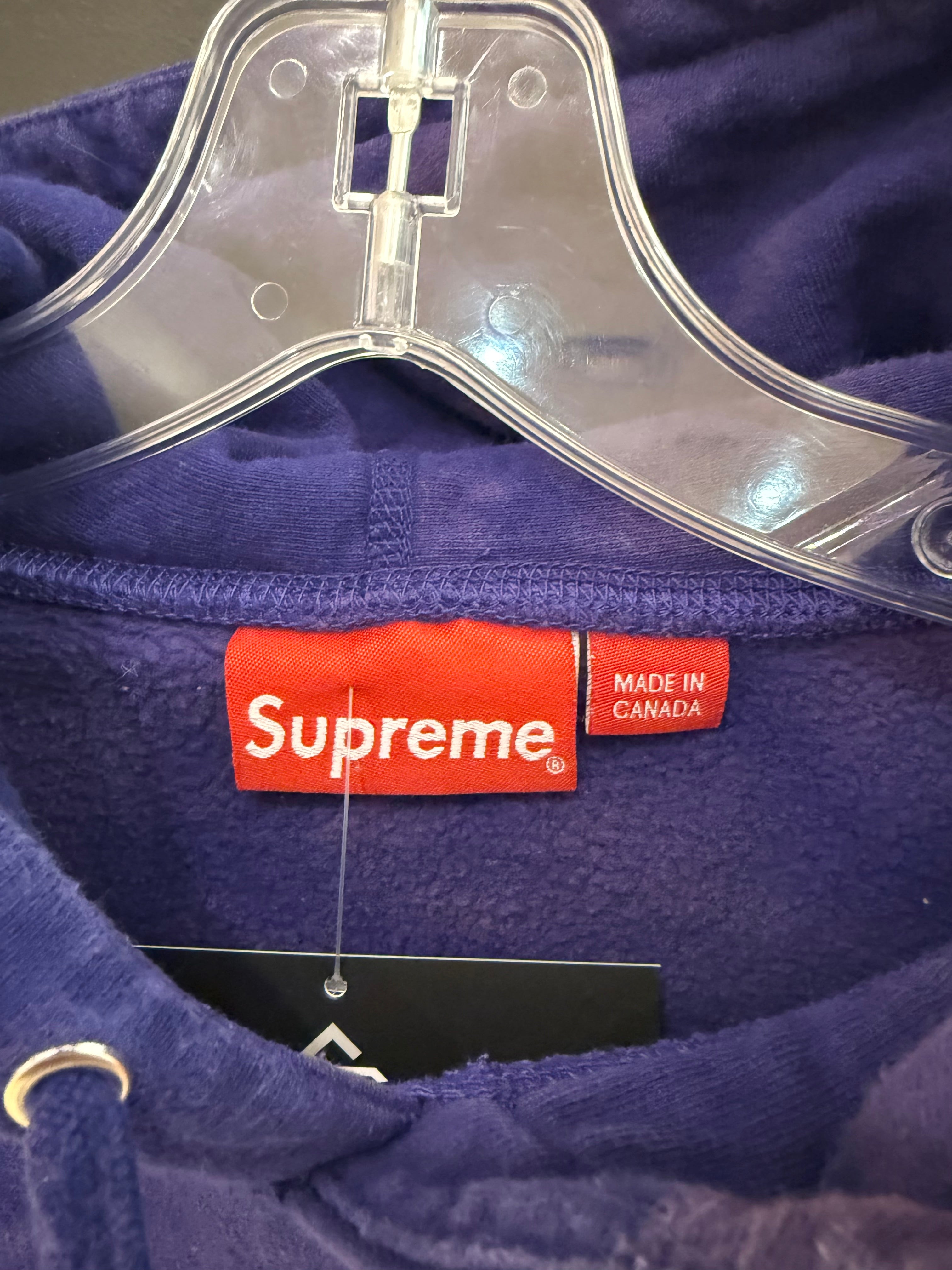 Supreme S Logo Sweatshirt Dark Royal Sz M (1/1 DYED BY HAND)