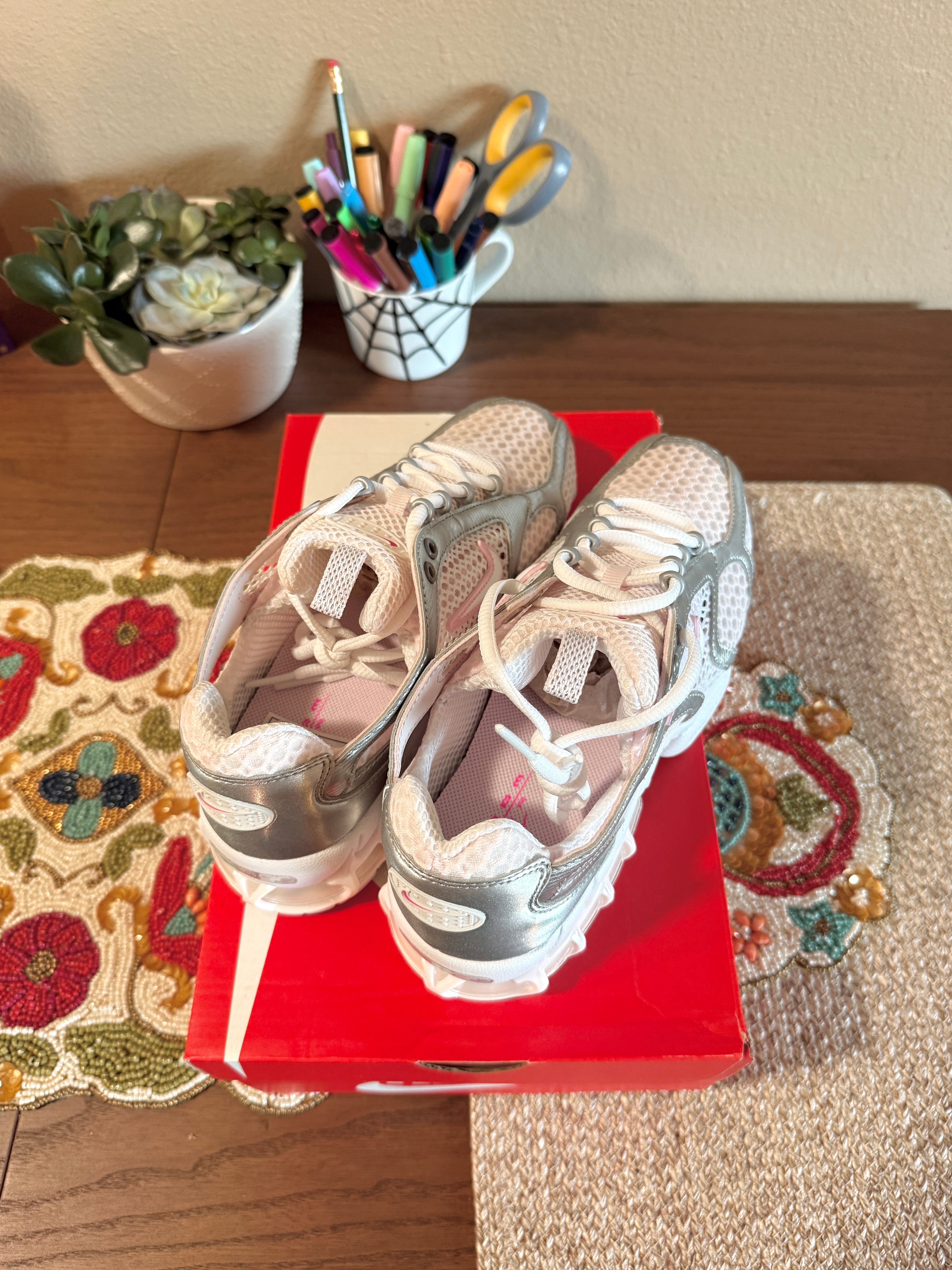 Nike Air Zoom Spiridon Cage 2 Pale Pink (Women's) Size 8.5