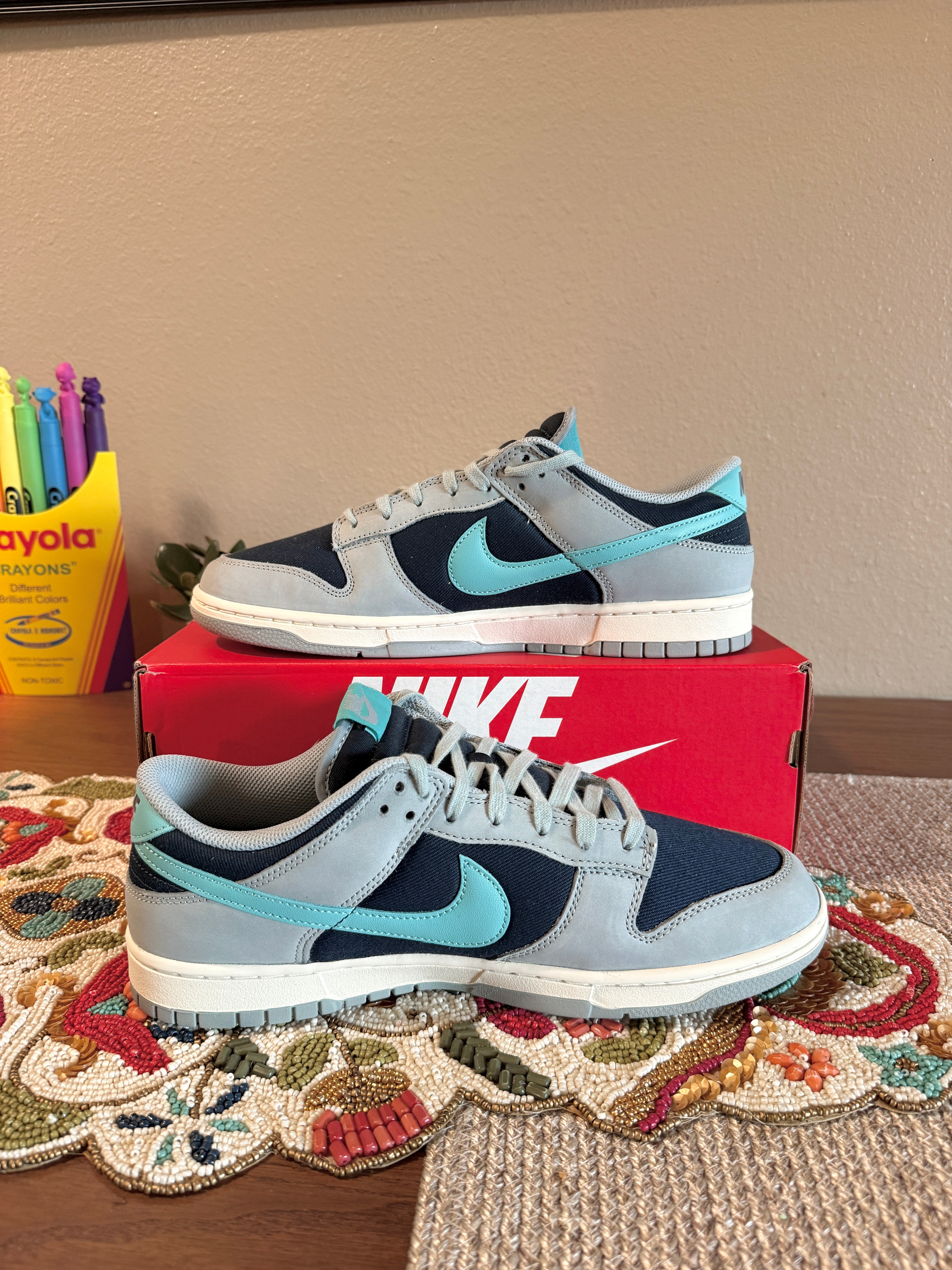Nike Dunk Low Retro Light Pumice Green Frost Size 11.5