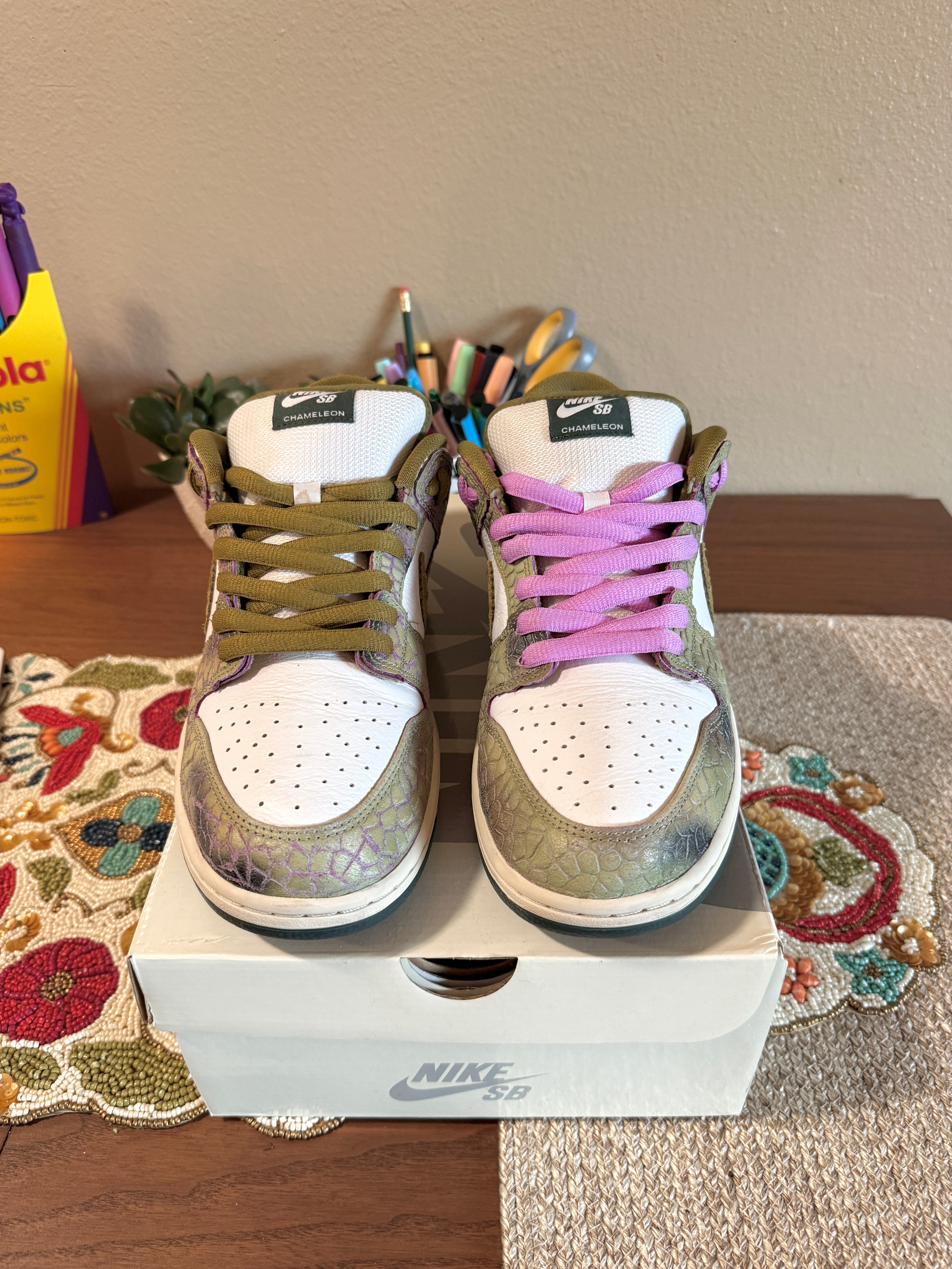 Nike SB Dunk Low x Alexis Sablone Chameleon Size 11 USED