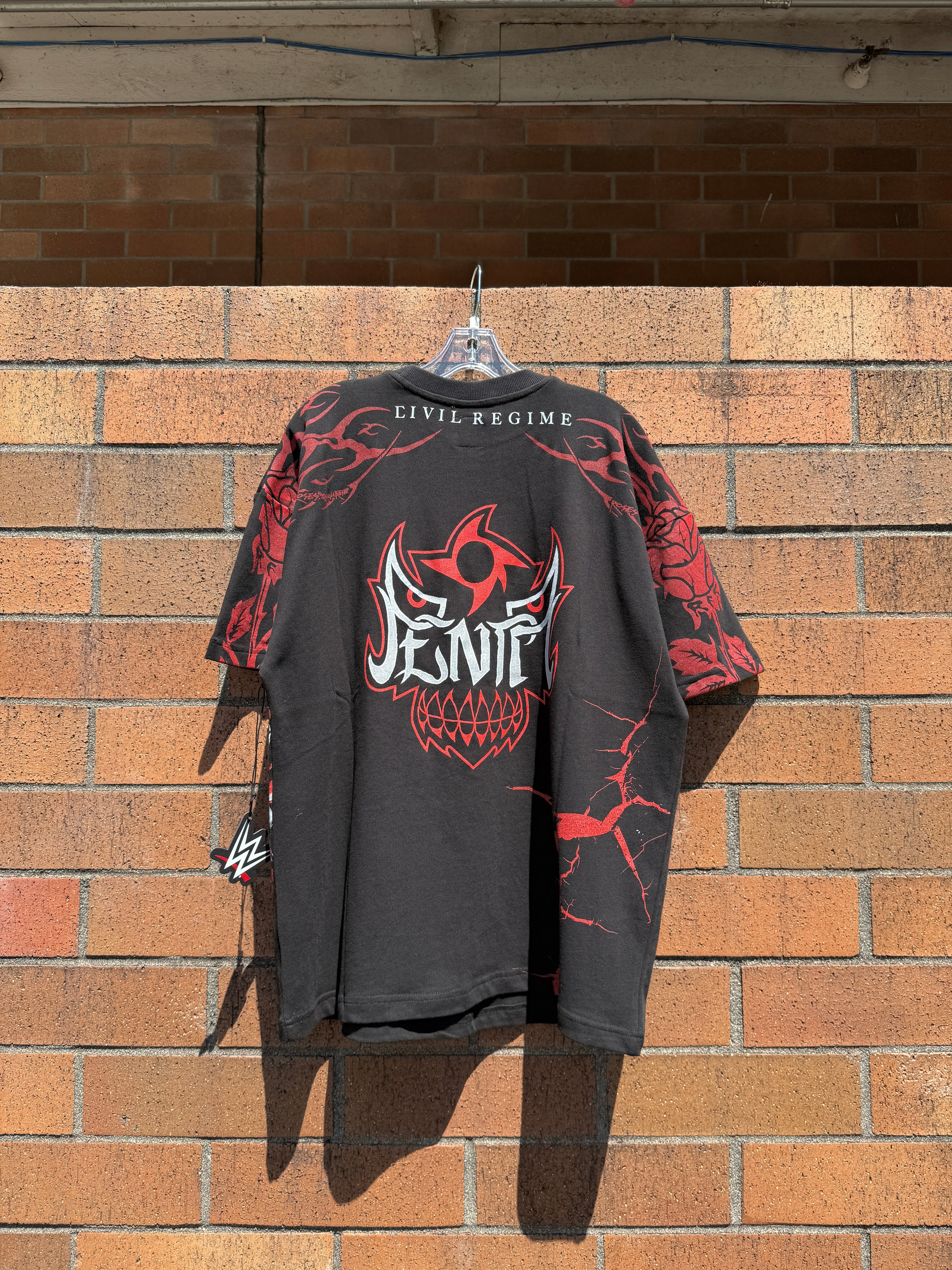 Civil Regime x WWE Cero Miedo Oversized Tee Black Size M