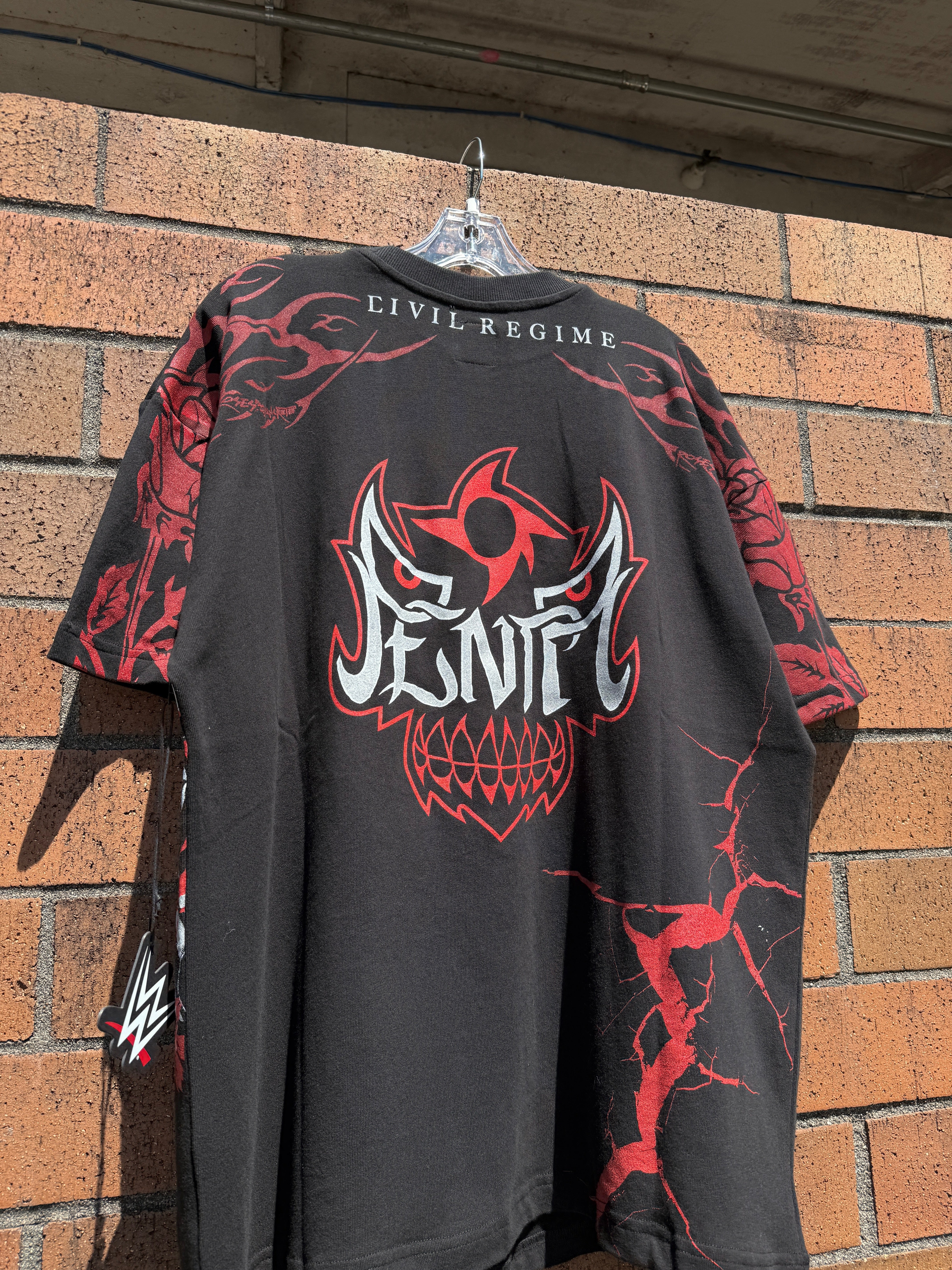 Civil Regime x WWE Cero Miedo Oversized Tee Black Size M