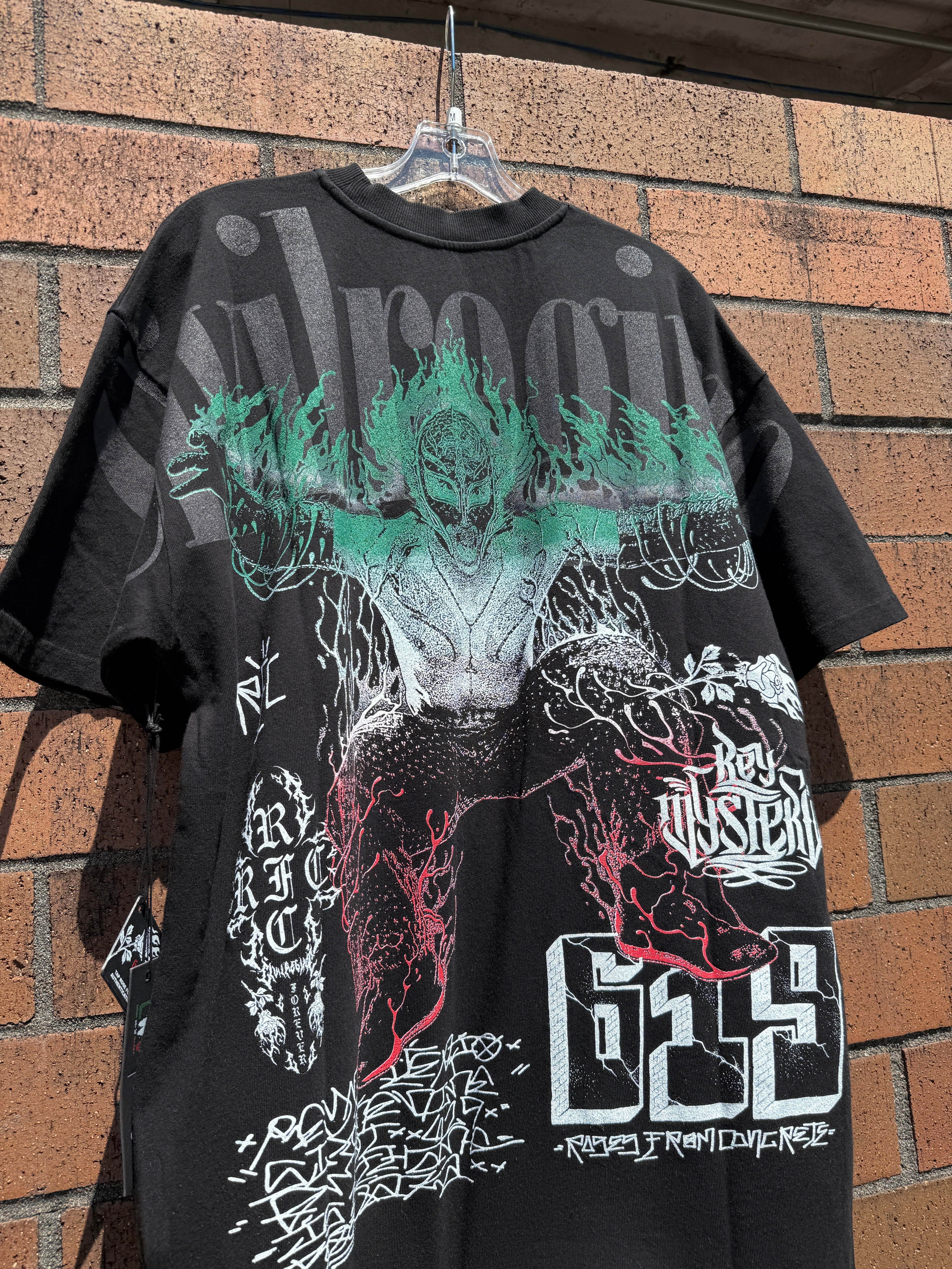 Civil Regime x WWE Sky High Rey Oversized Tee Black Size L